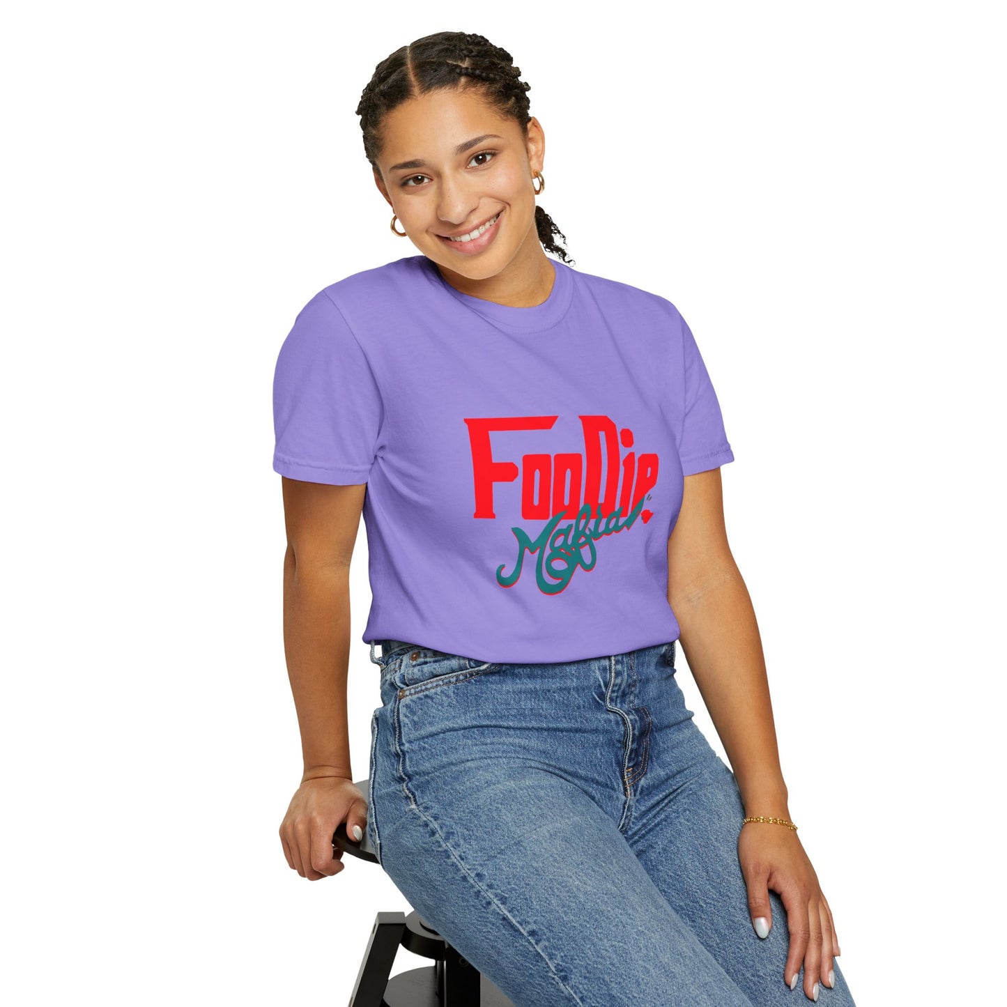 L.O.E.F Red Foodie Mafia Unisex Tee Shirt (Teal)