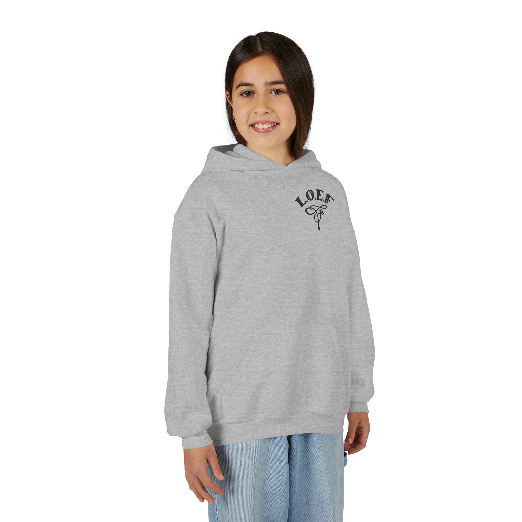 L.O.E.F Foodie 4Life Young Hoodie (Violet)
