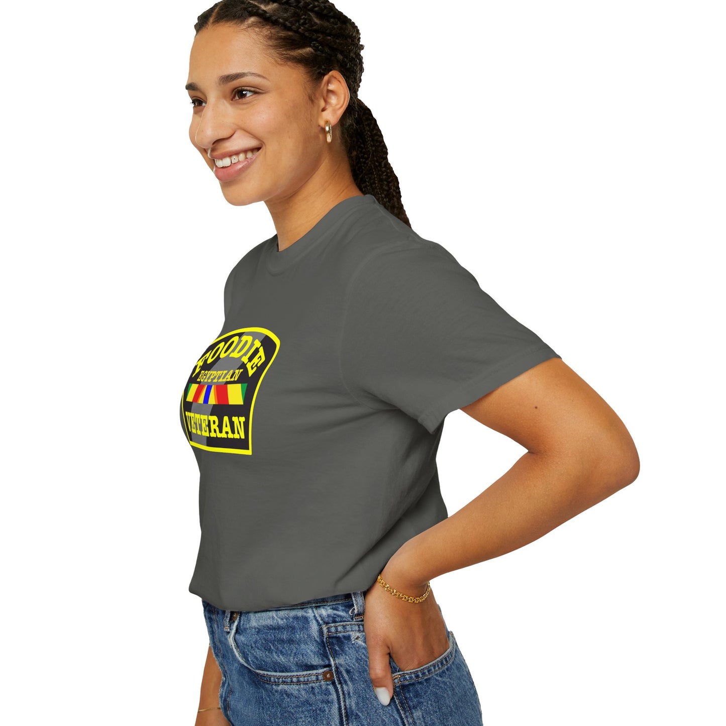 L.O.E.F Foodie Veteran EGYPTIAN Unisex Tee Shirt (Yellow)