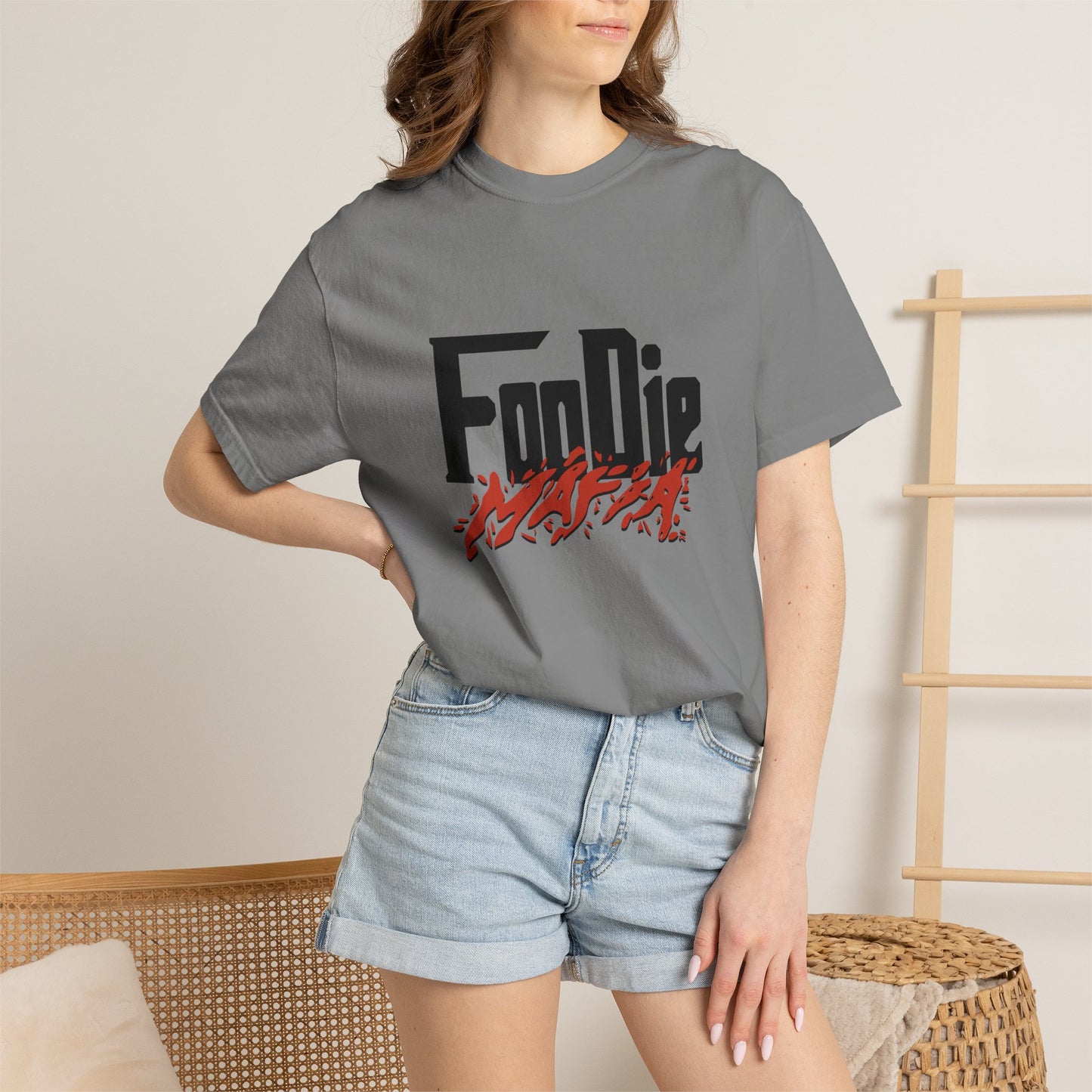 L.O.E.F Foodie Mafia Unisex Tee Shirt (Blood Orange)