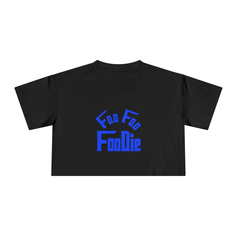 L.O.E.F FOO FOO FOODIE Women Crop Tee(Dark Blue)