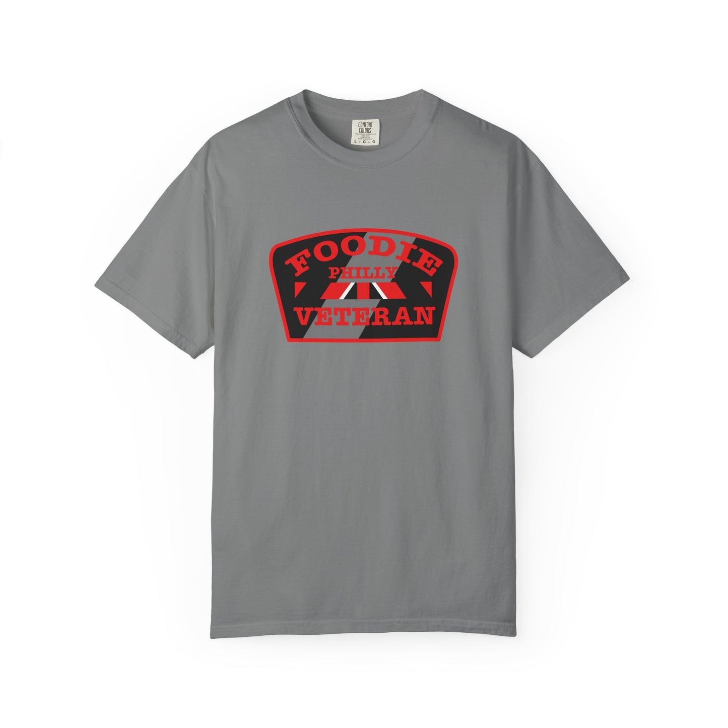 L.O.E.F Foodie Veteran PHILLY Unisex Tee Shirt (Red)