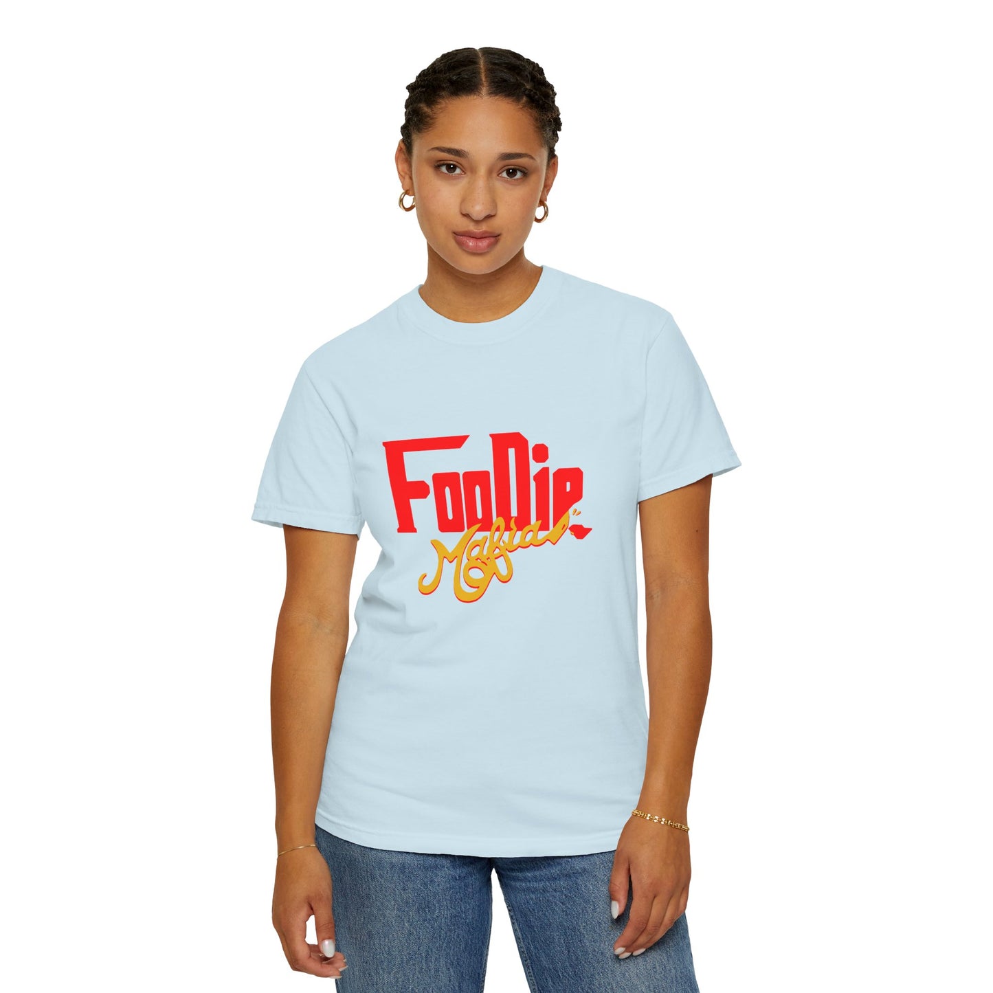 L.O.E.F Red Foodie Mafia Unisex Tee Shirt (Gold)