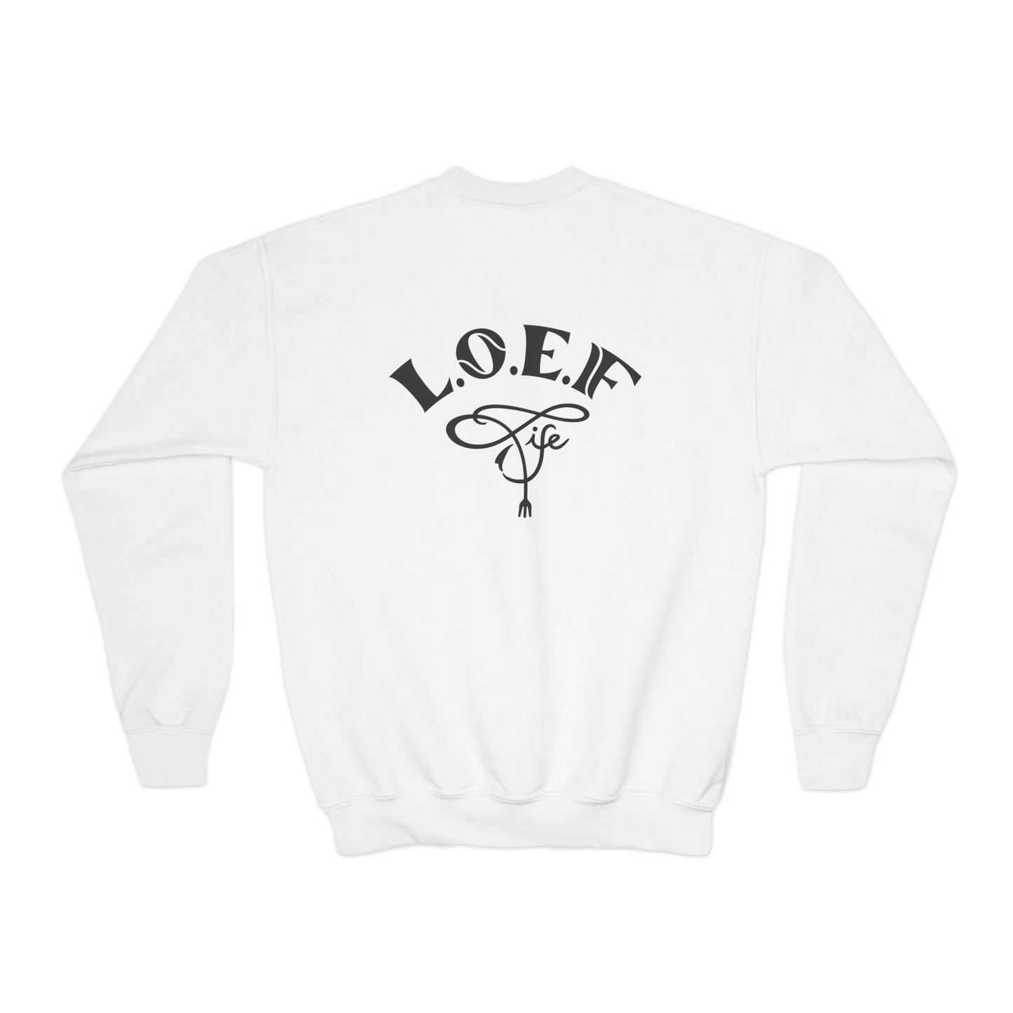 L.O.E.F Foodie 4Life Young Sweatshirt  (Black)