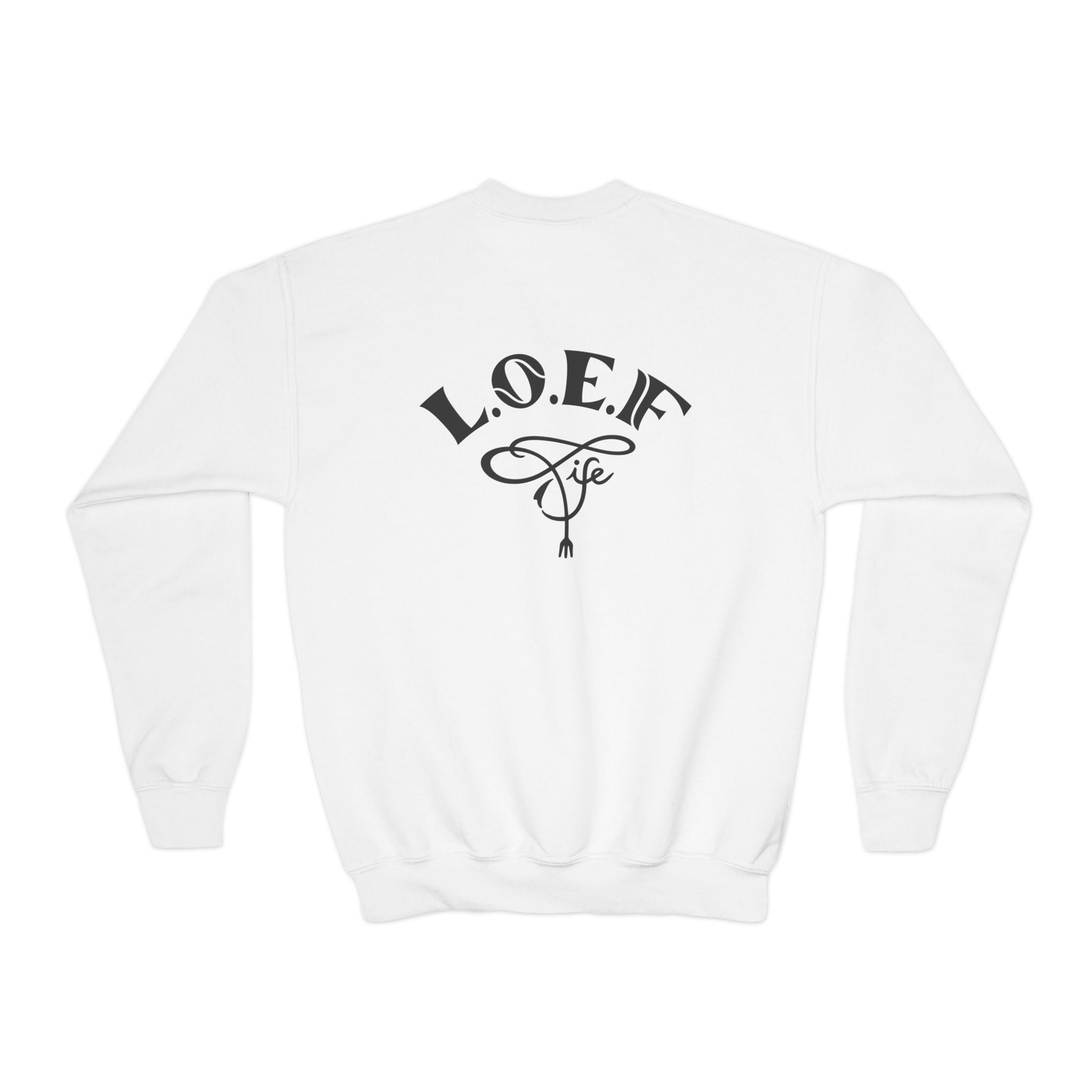 L.O.E.F Foodie 4Life Young Sweatshirt  (Black)