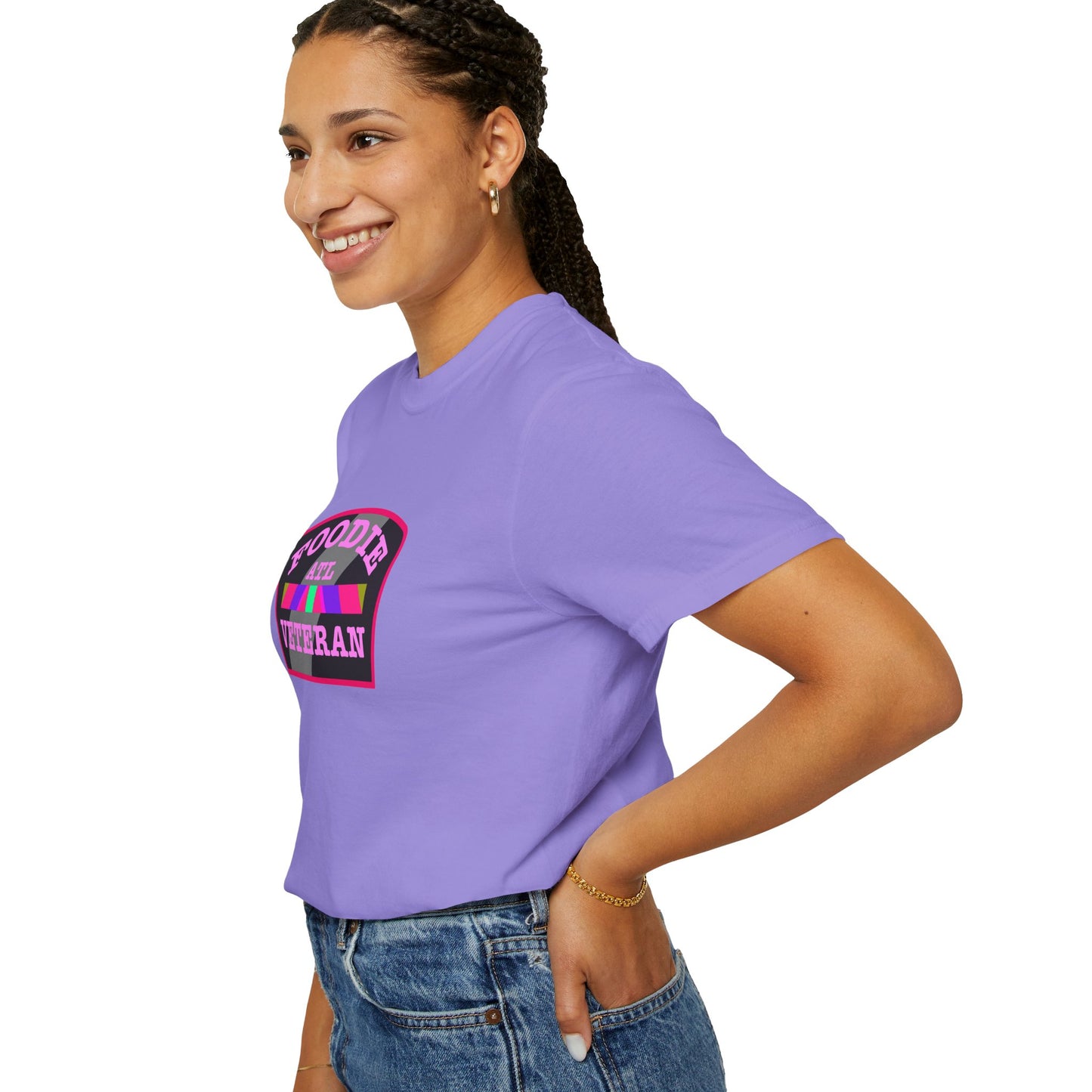 L.O.E.F Foodie Veteran ATL Unisex Tee Shirt (Pink)