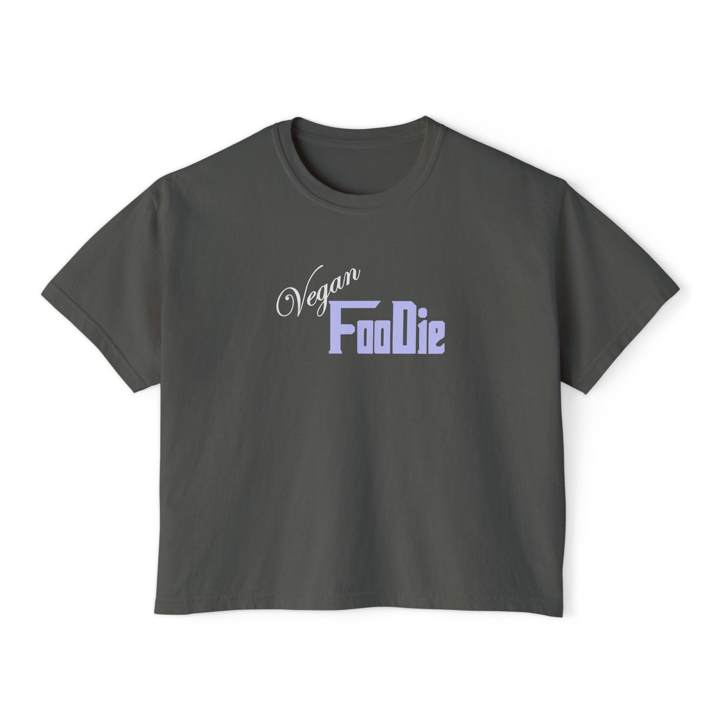 L.O.E.F Women Vegan Foodie Boxy Tee (Lavender)