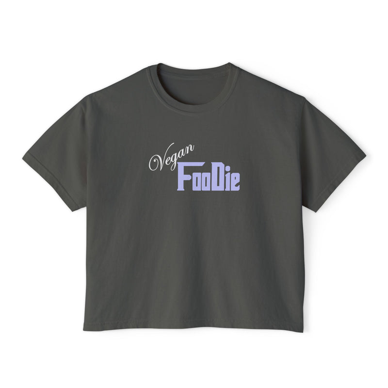 L.O.E.F Women Vegan Foodie Boxy Tee (Lavender)