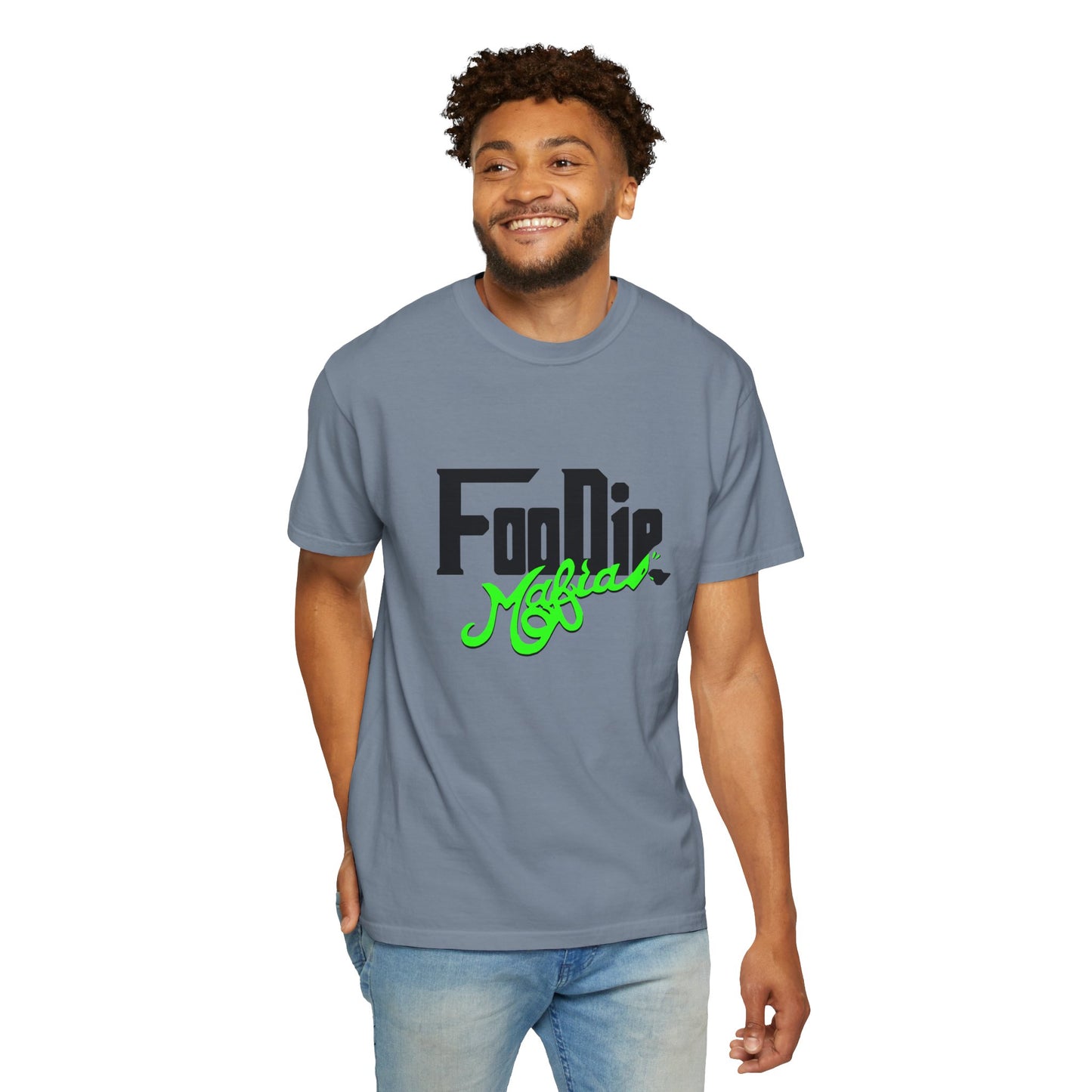 L.O.E.F Foodie Mafia Unisex Tee Shirt (Neon Green)