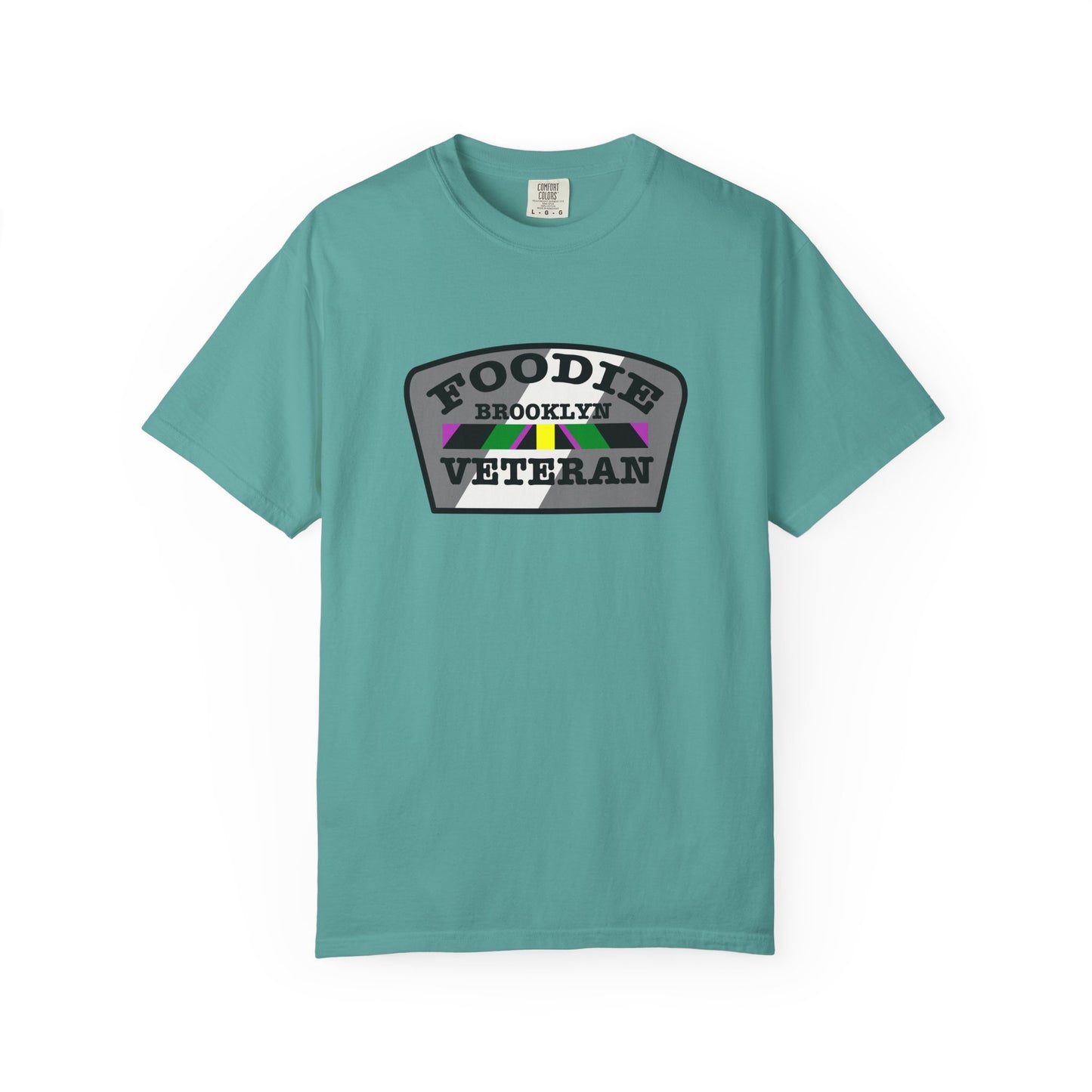 L.O.E.F Foodie Veteran Brooklyn Unisex Tee Shirt (Gray)