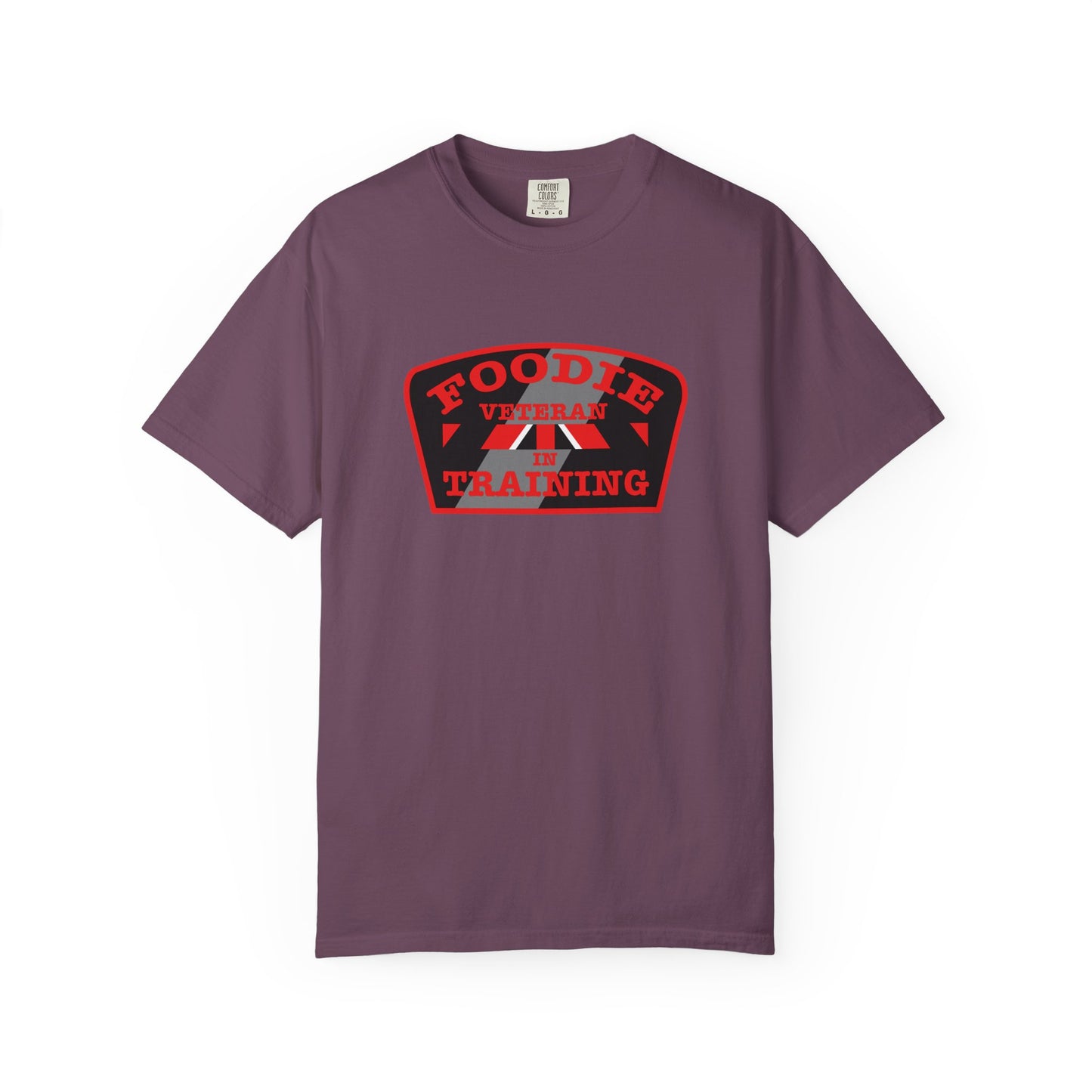 L.O.E.F Foodie Veteran IN TRAINING Unisex Tee Shirt (Red)