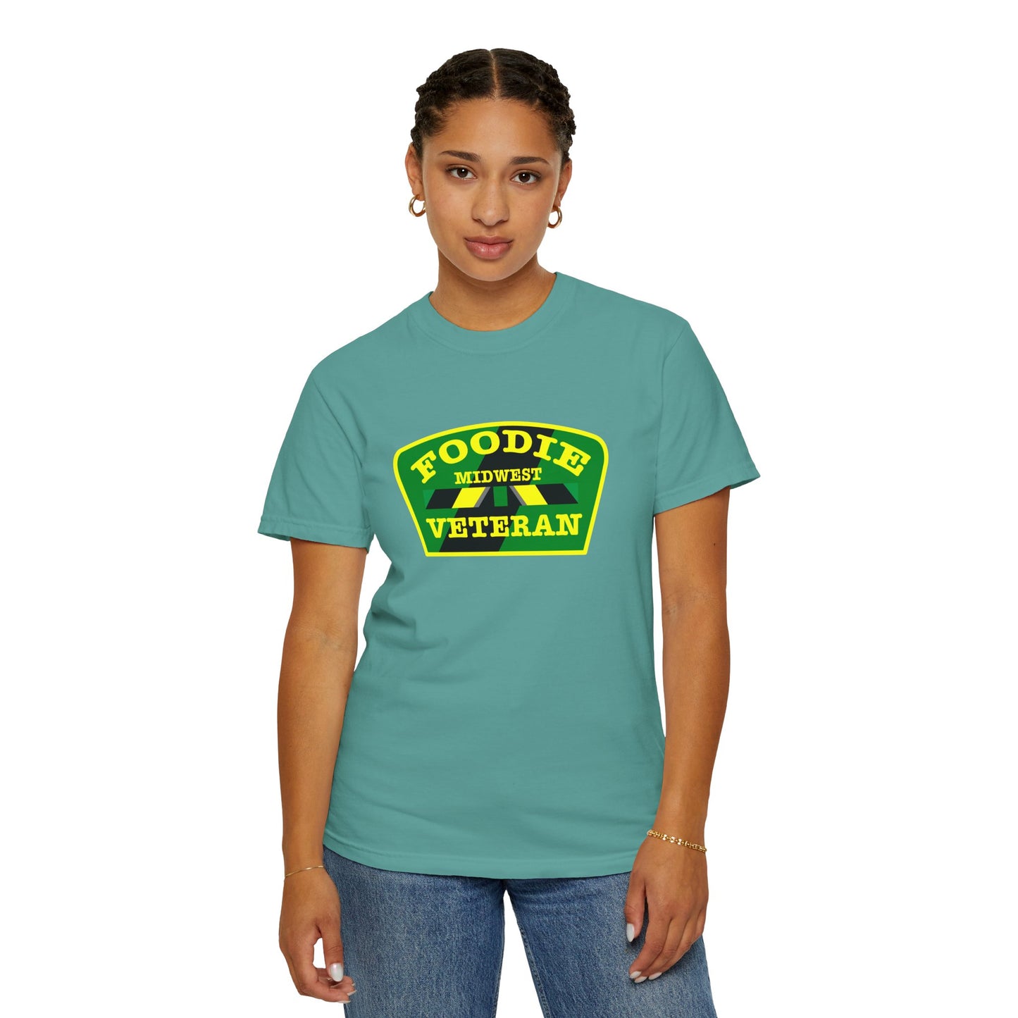 L.O.E.F Foodie Veteran MIDWEST Unisex Tee Shirt (Yellow)
