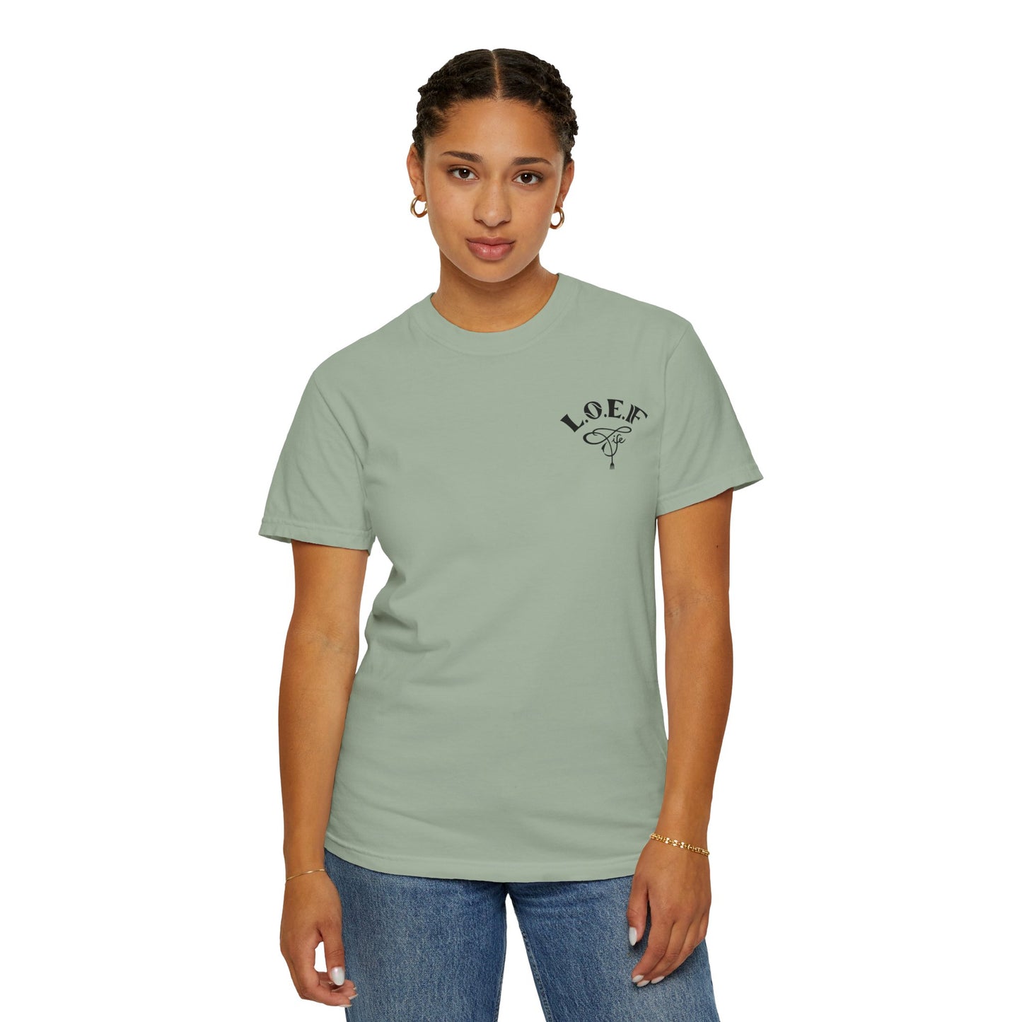 L.O.E.F LIFESTYLE OF EVERYDAY FOODIES Unisex Tee Shirt (Black)