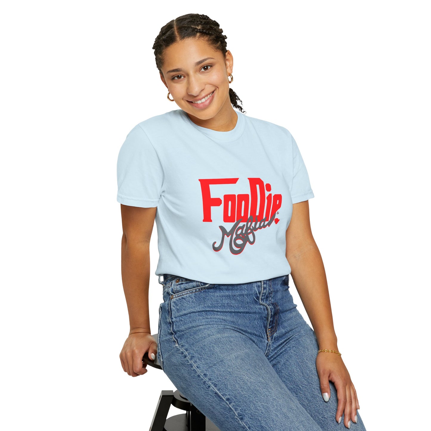 L.O.E.F Red Foodie Mafia Unisex Tee Shirt (Dark Grey)