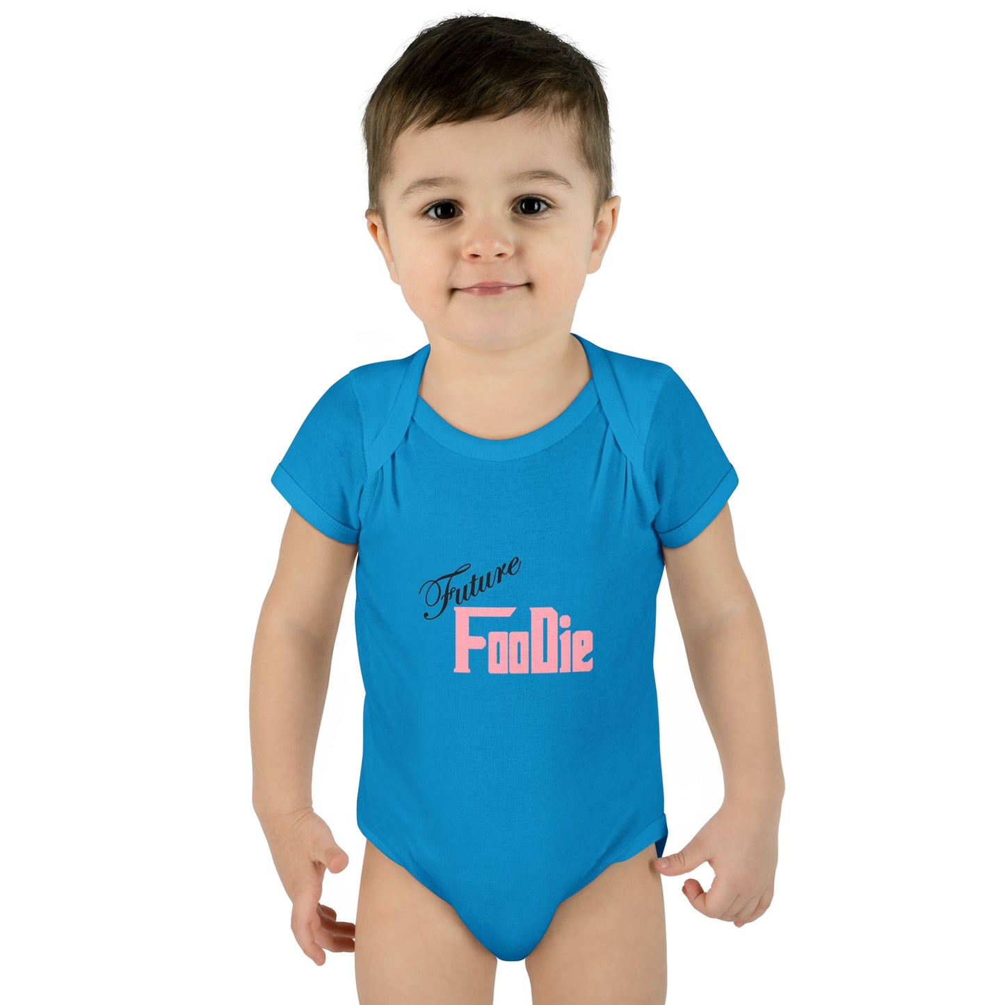 L.O.E.F Future Foodie Toddler Bodysuit (Soft Pink)