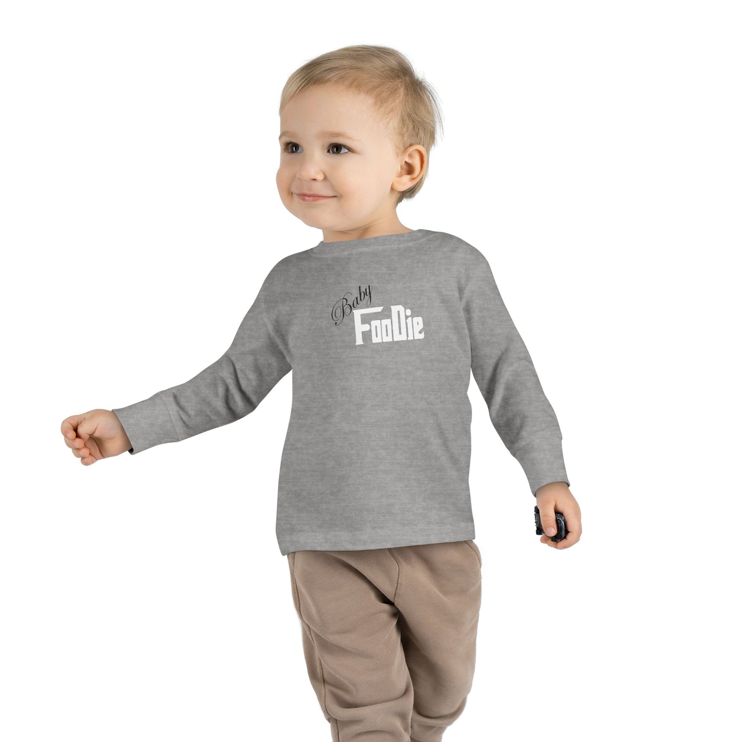 L.O.E.F Future Foodie Toddler Long Sleeve Tee (White)