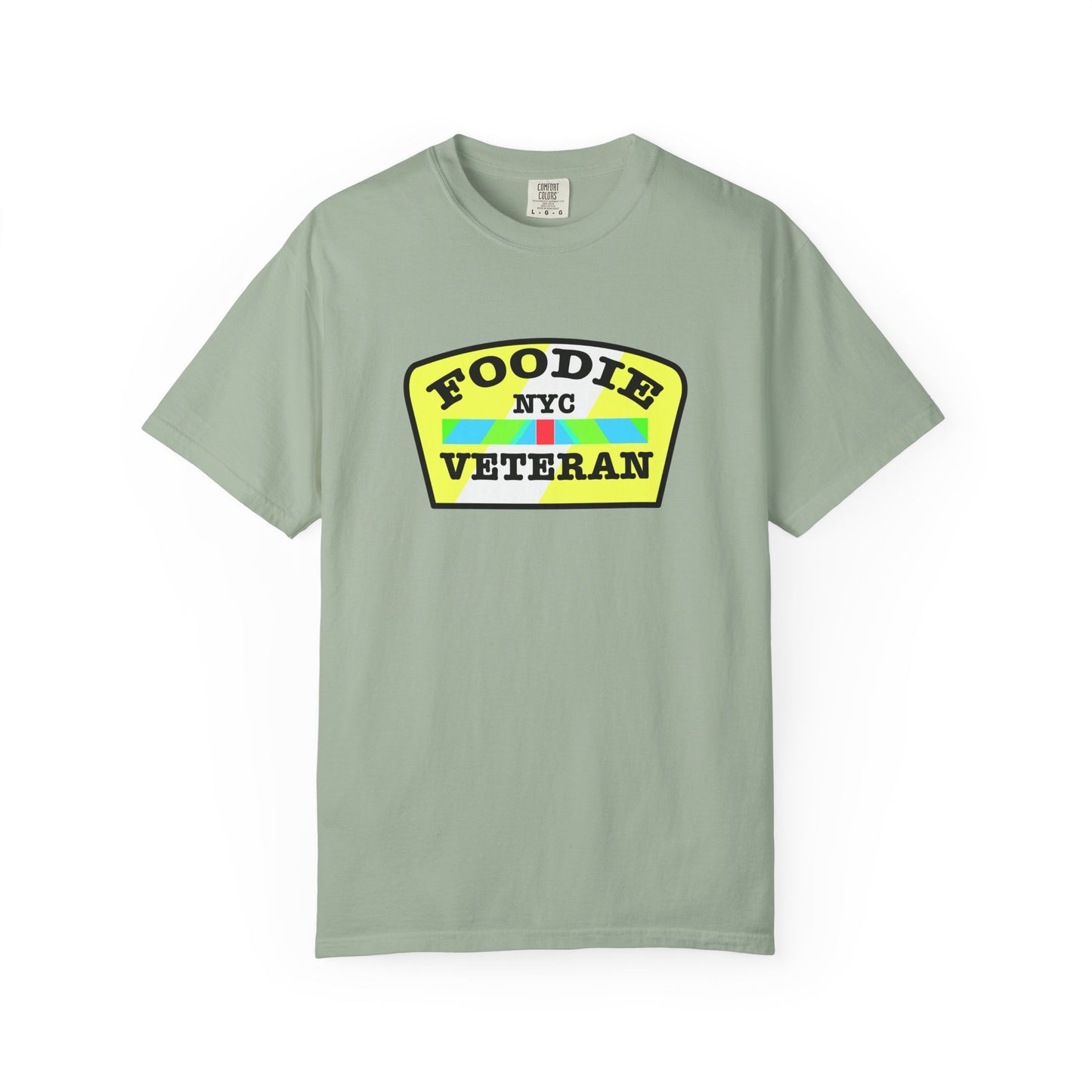 L.O.E.F Foodie Veteran NYC Unisex Tee Shirt (Yellow and Black)