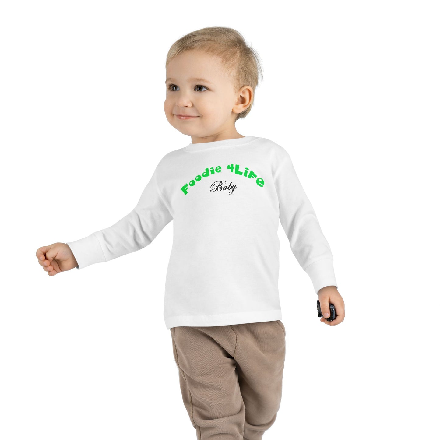 L.O.E.F Foodie 4Life Baby Long Sleeve Tee  (Neon Green)