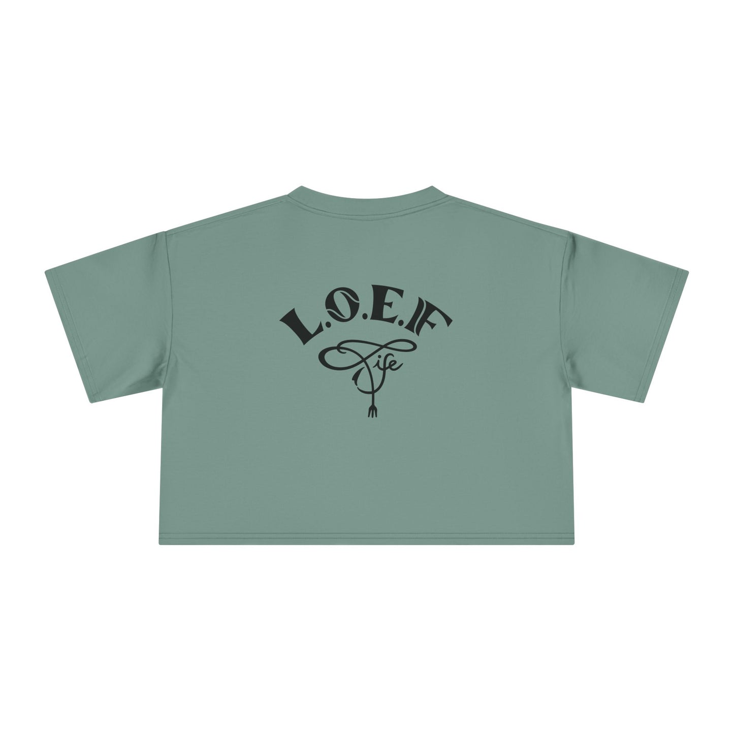 L.O.E.F Foodie 4Life Certified Crop Tee (Fiery Red)
