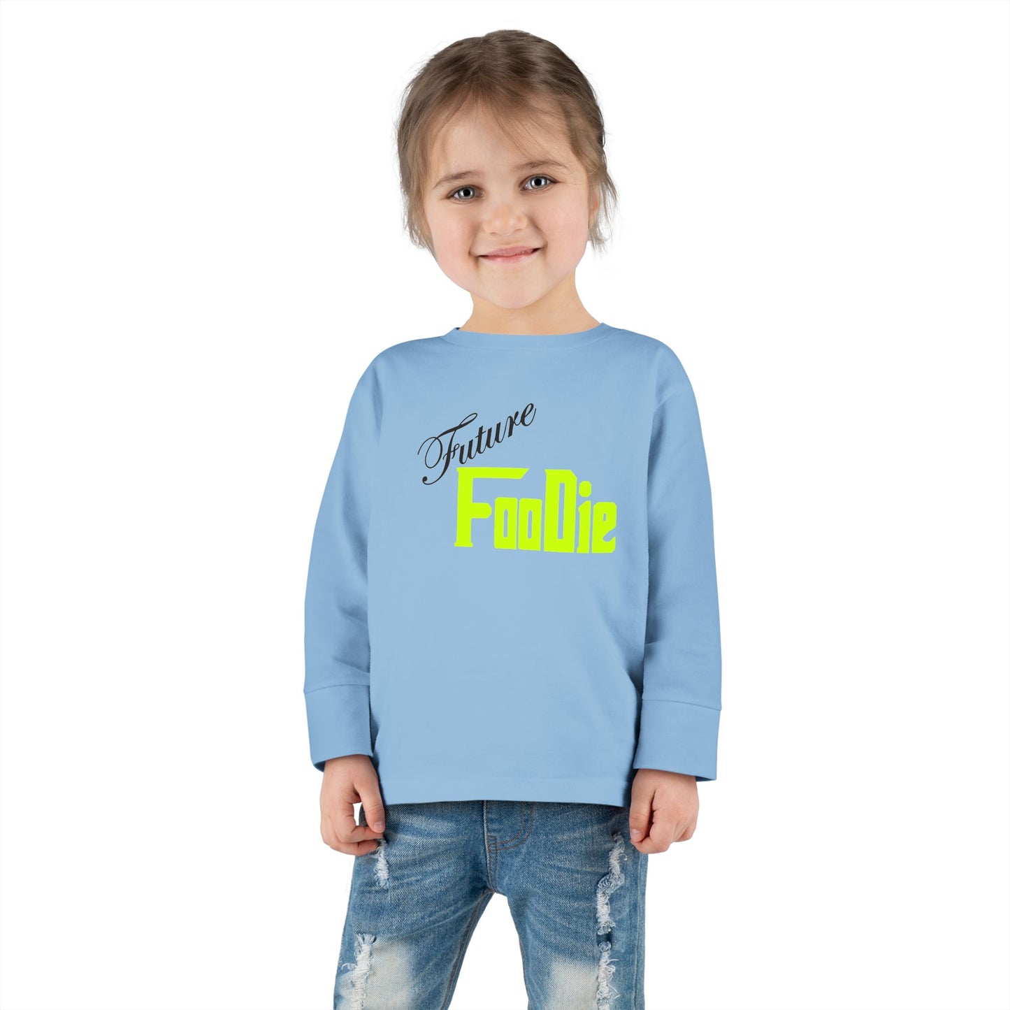 L.O.E.F Future Foodie Toddler Long Sleeve Tee (Neon Yellow)