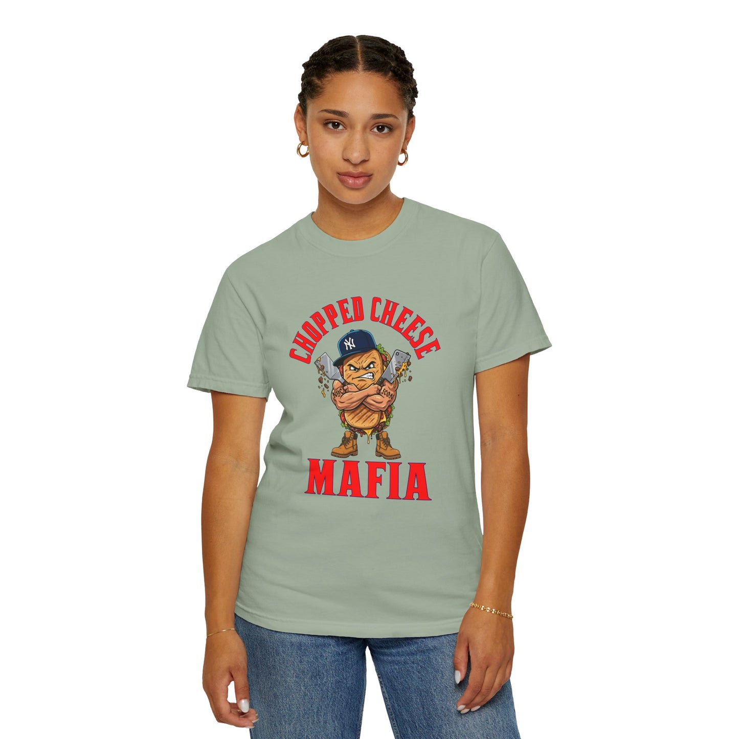 L.O.E.F Mafia Chopped Cheese Unisex Tee Shirt (Red)