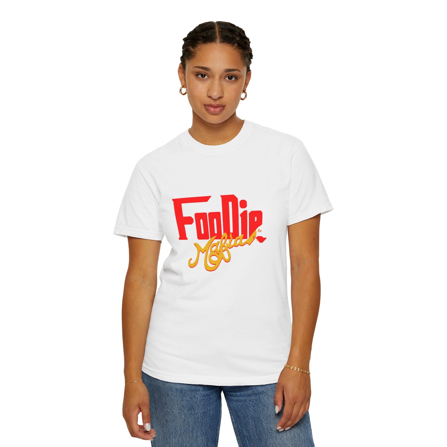 L.O.E.F Red Foodie Mafia Unisex Tee Shirt (Gold)