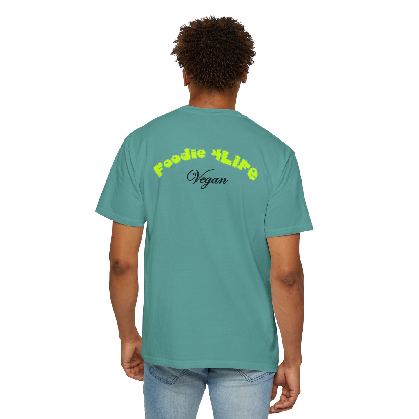 L.O.E.F Foodie 4Life Vegan Unisex Tee Shirt (Neon Yellow)