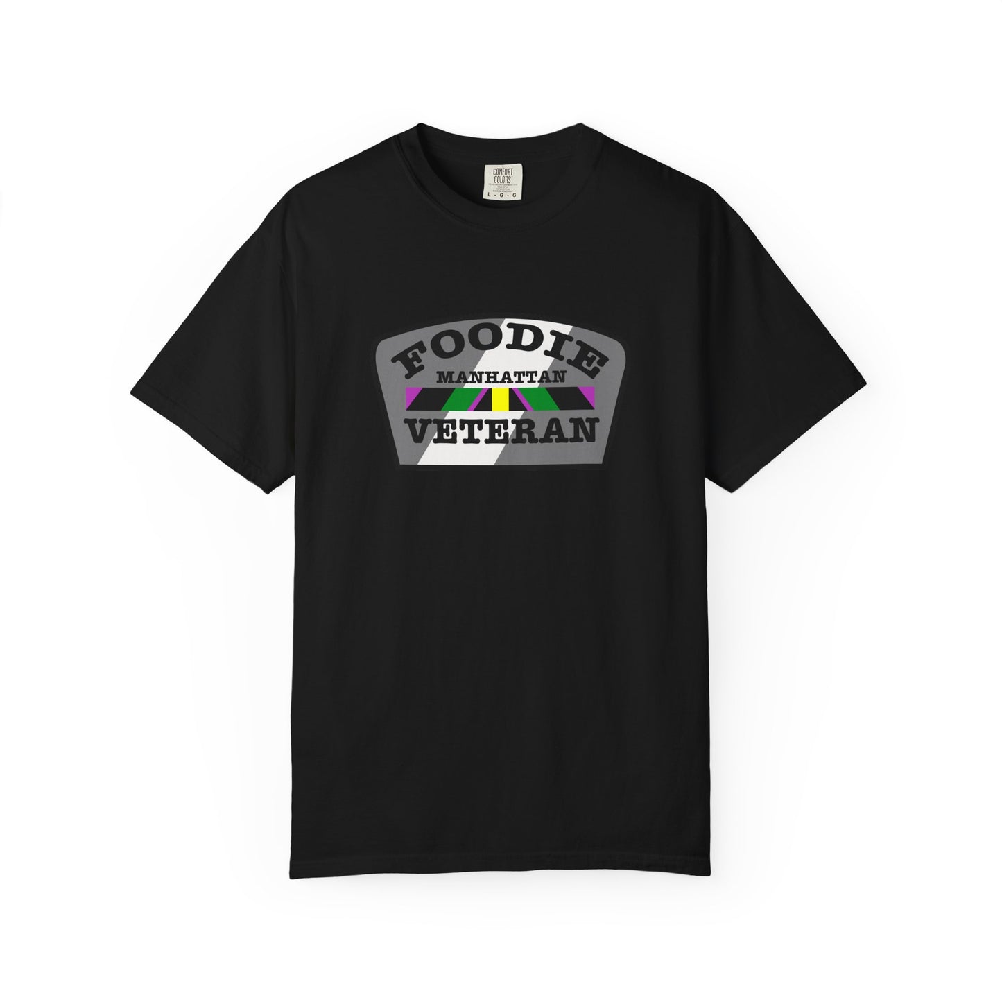 L.O.E.F Foodie Veteran Manhattan Unisex Tee Shirt (Gray)