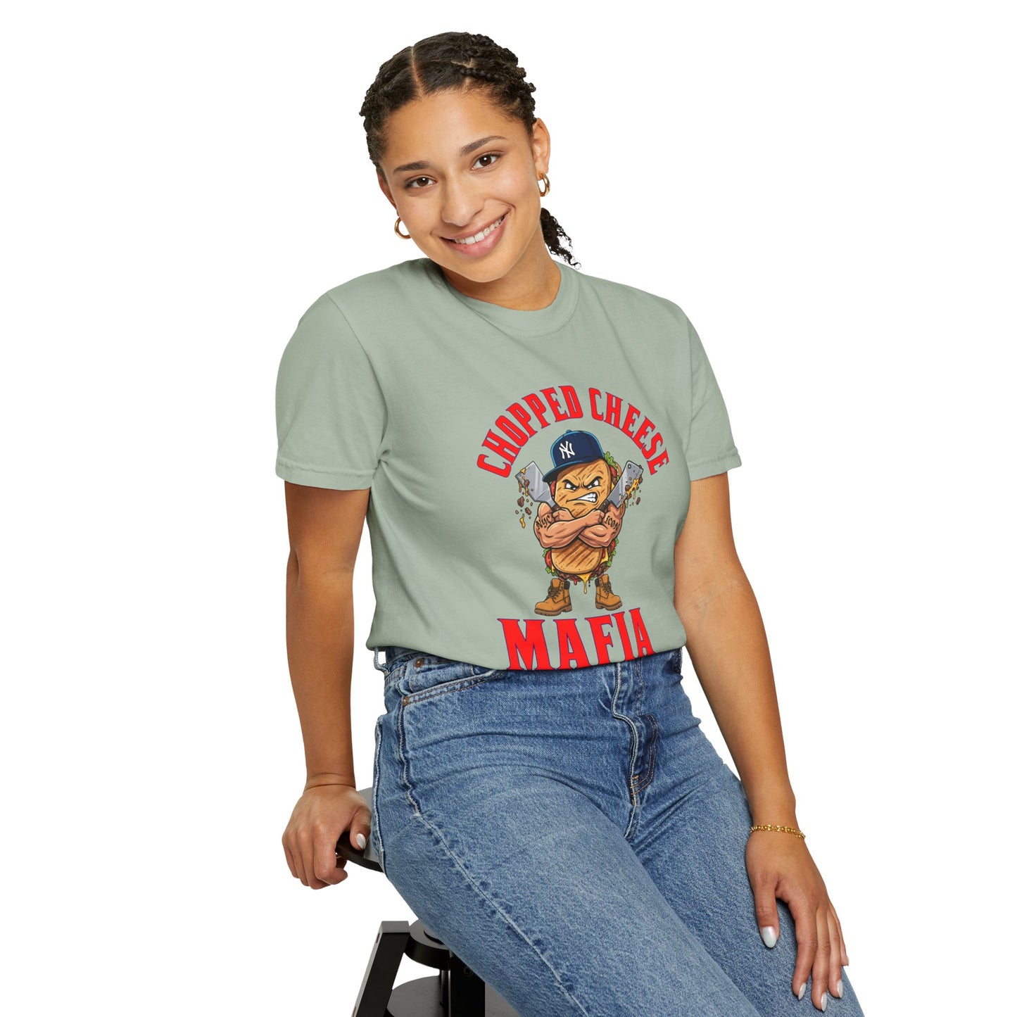 L.O.E.F Mafia Chopped Cheese Unisex Tee Shirt (Red)