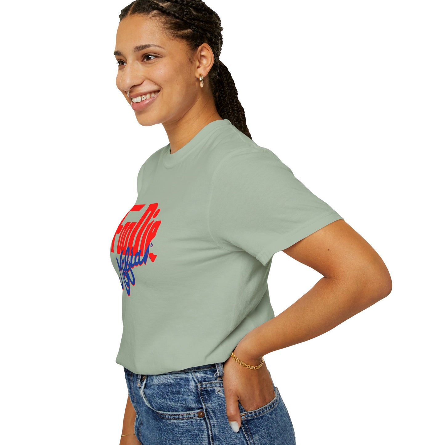 L.O.E.F Red Foodie Mafia Unisex Tee shirt (Cobalt Blue)