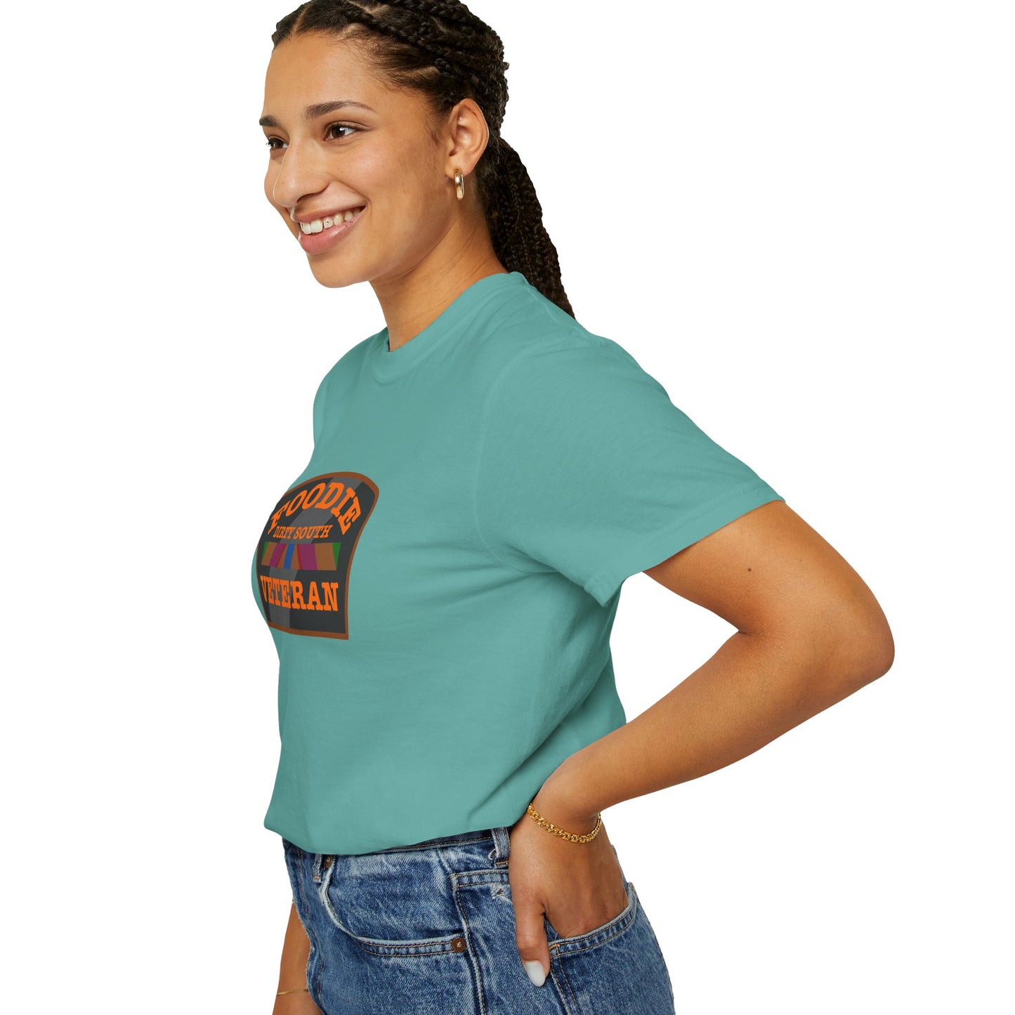 L.O.E.F Foodie Veteran DIRTY SOUTH Unisex Tee Shirt (Orange)