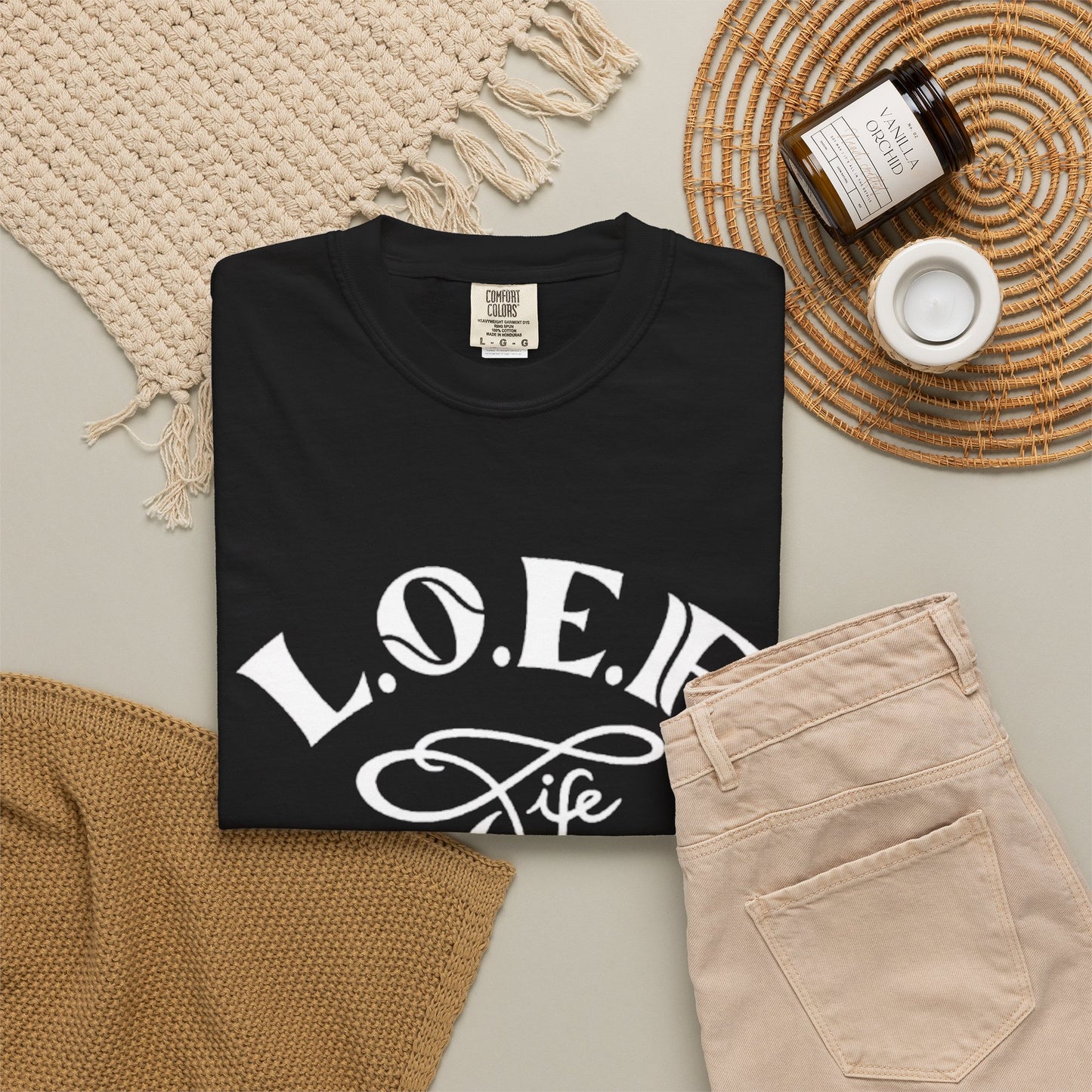 L.O.E.F Life Unisex Tee Shirt (White)