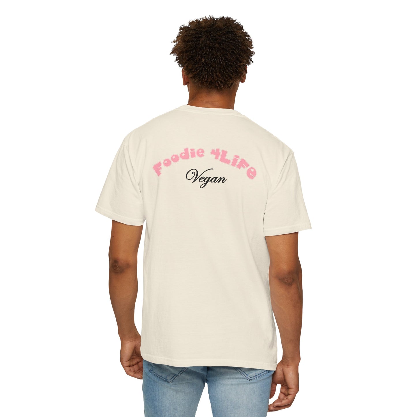 L.O.E.F Foodie 4Life Vegan Unisex Tee Shirt (Soft Pink)