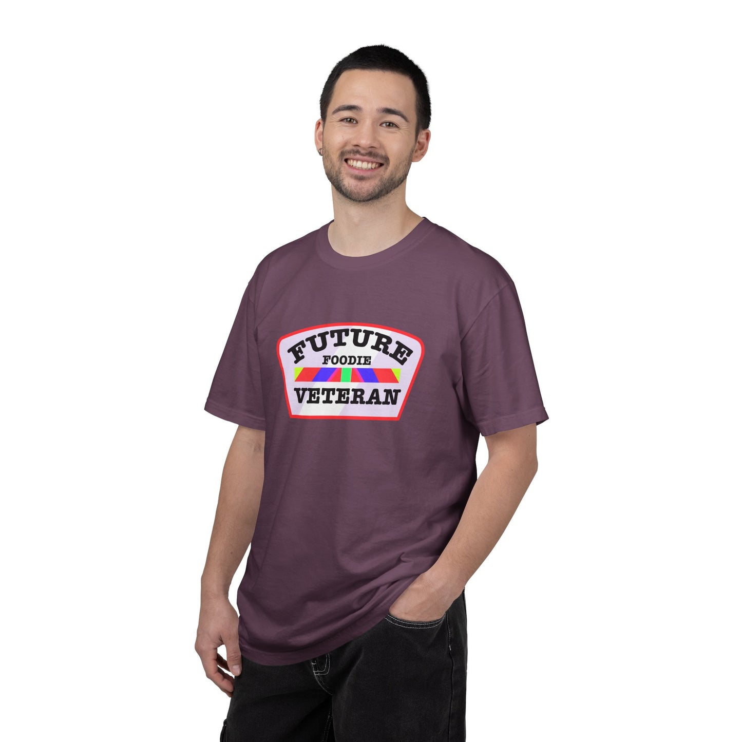L.O.E.F Future Foodie Veteran Unisex Tee Shirt (Soft Pink)