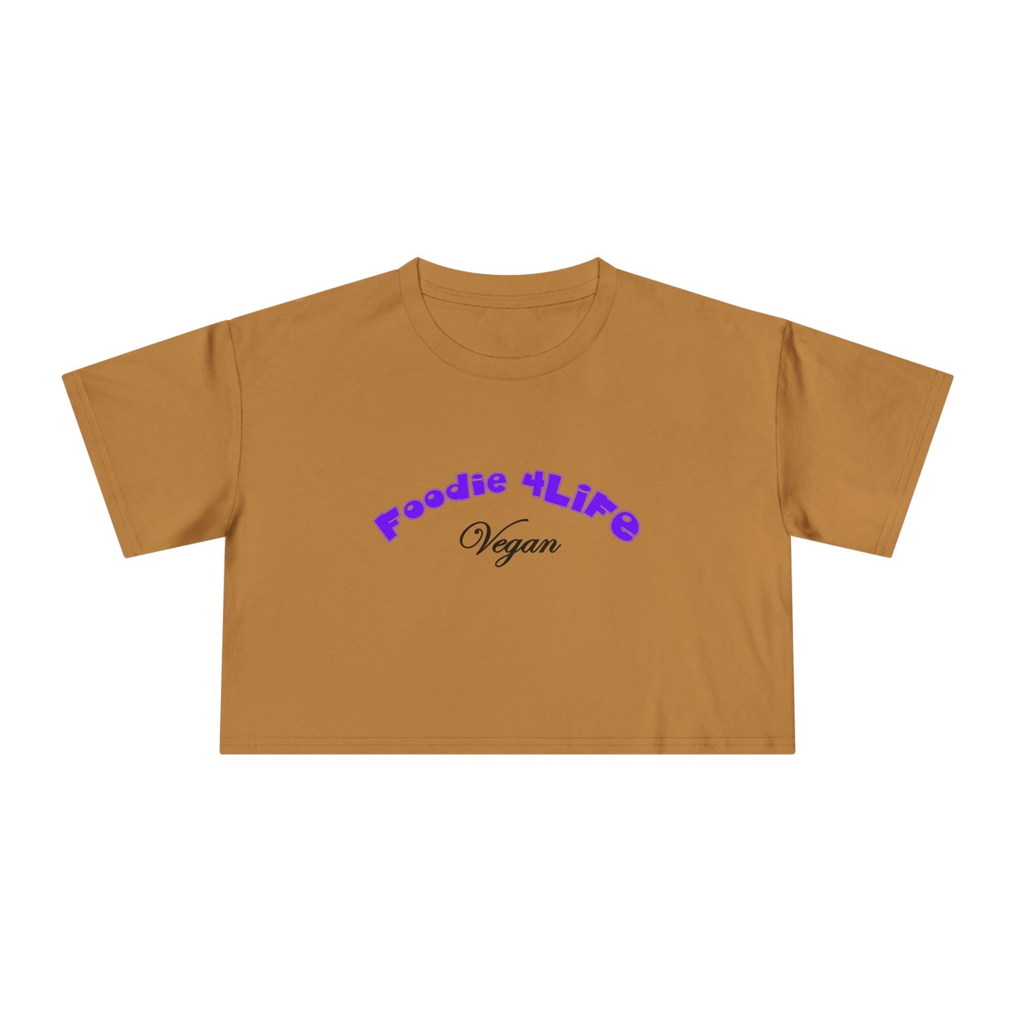 L.O.E.F Foodie 4Life Vegan Crop Top (Violet)
