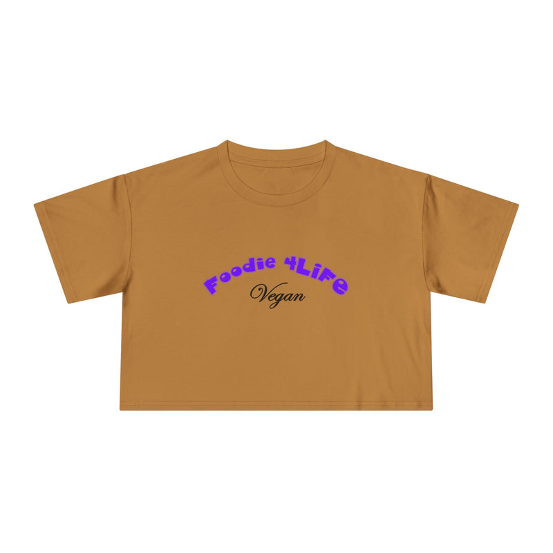 L.O.E.F Foodie 4Life Vegan Crop Top (Violet)