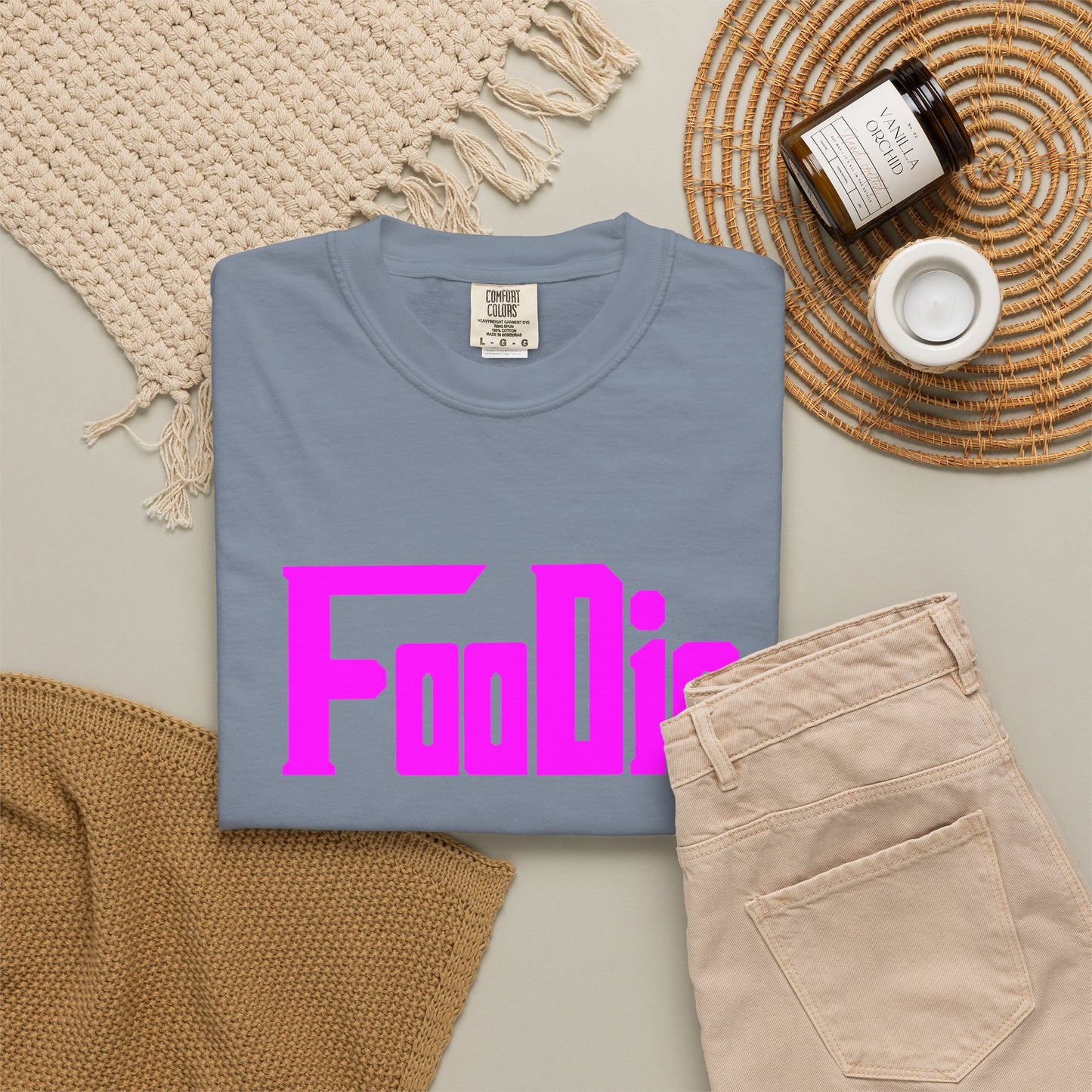 L.O.E.F Foodie Unisex Tee Shirt (Fuchsia)