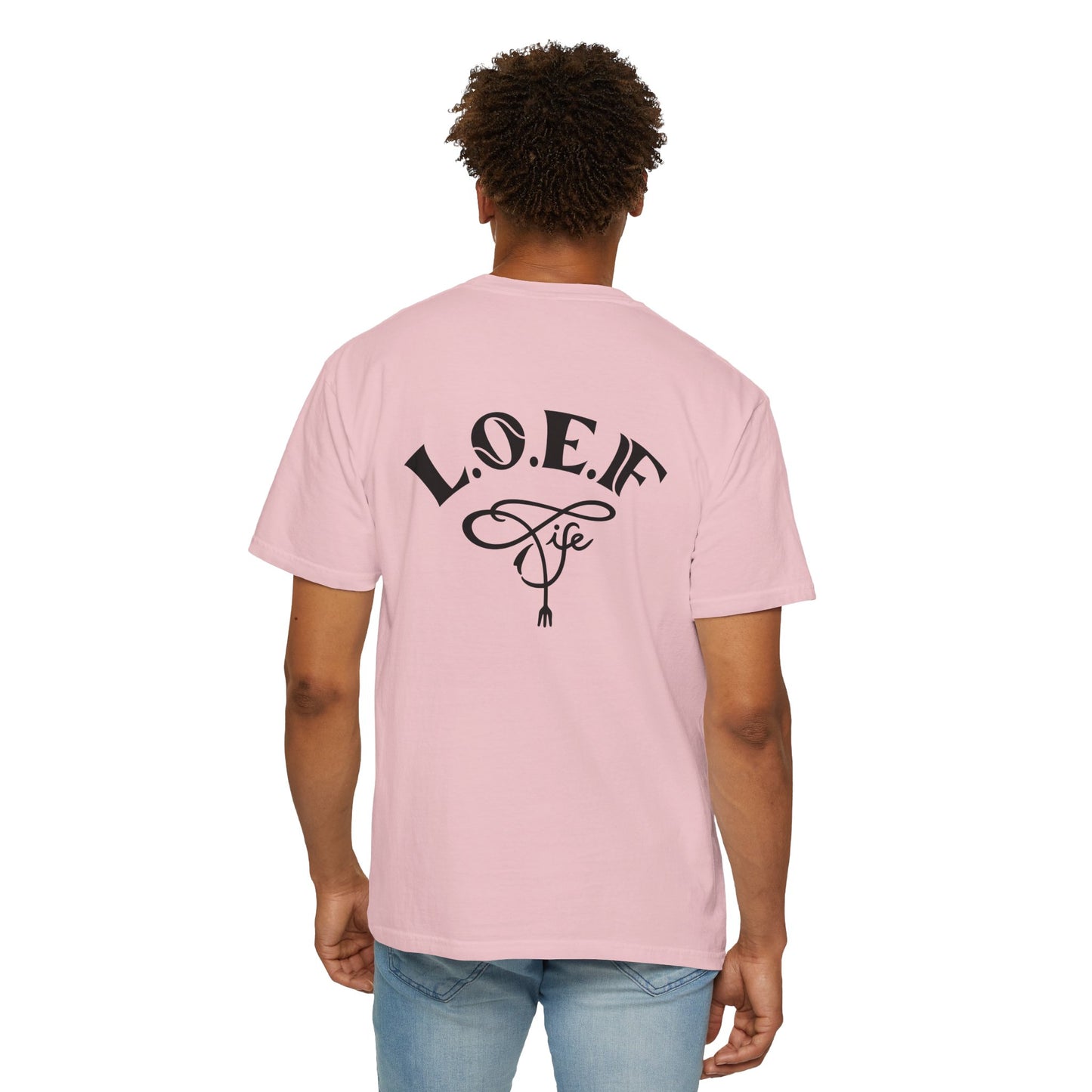 L.O.E.F Foodie 4Life Vegan Unisex Tee Shirt (Fiery Red)