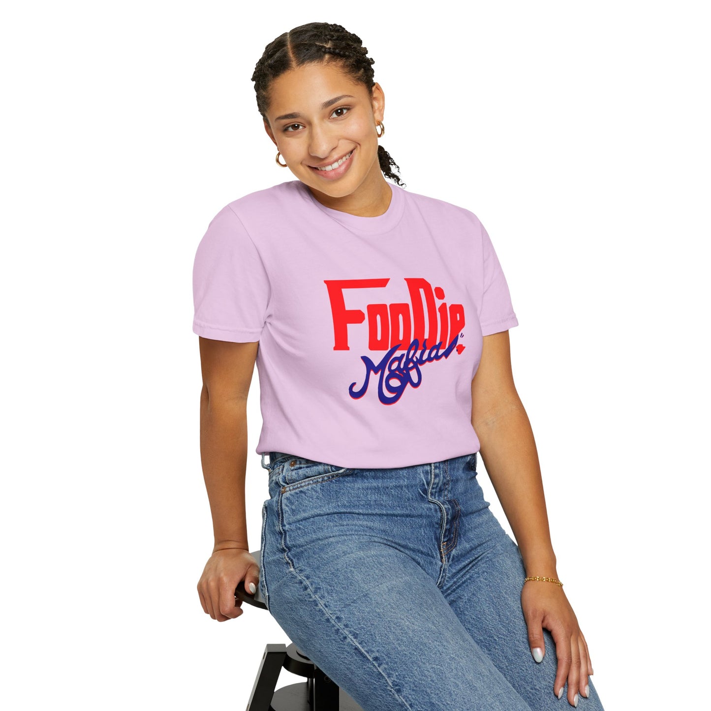 L.O.E.F Red Foodie Mafia Unisex Tee shirt (Dark Blue)