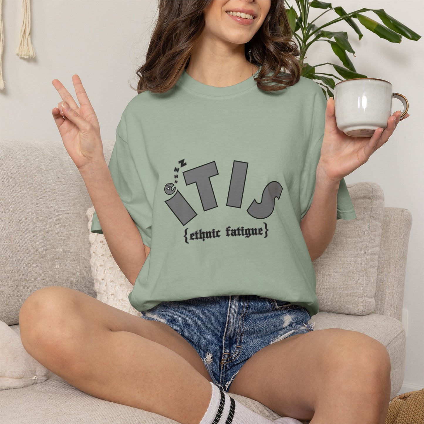 L.O.E.F ITIS Unisex Tee shirt (Gray)