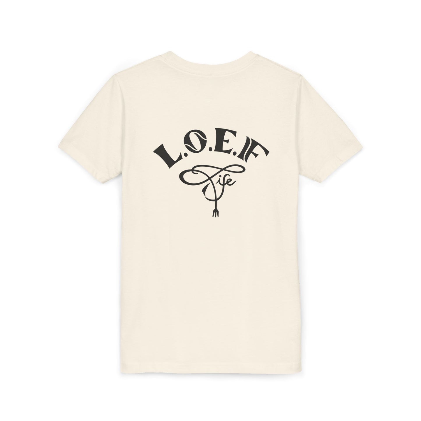 L.O.E.F Foodie 4Life Young Tee Shirt  (Fiery Red)