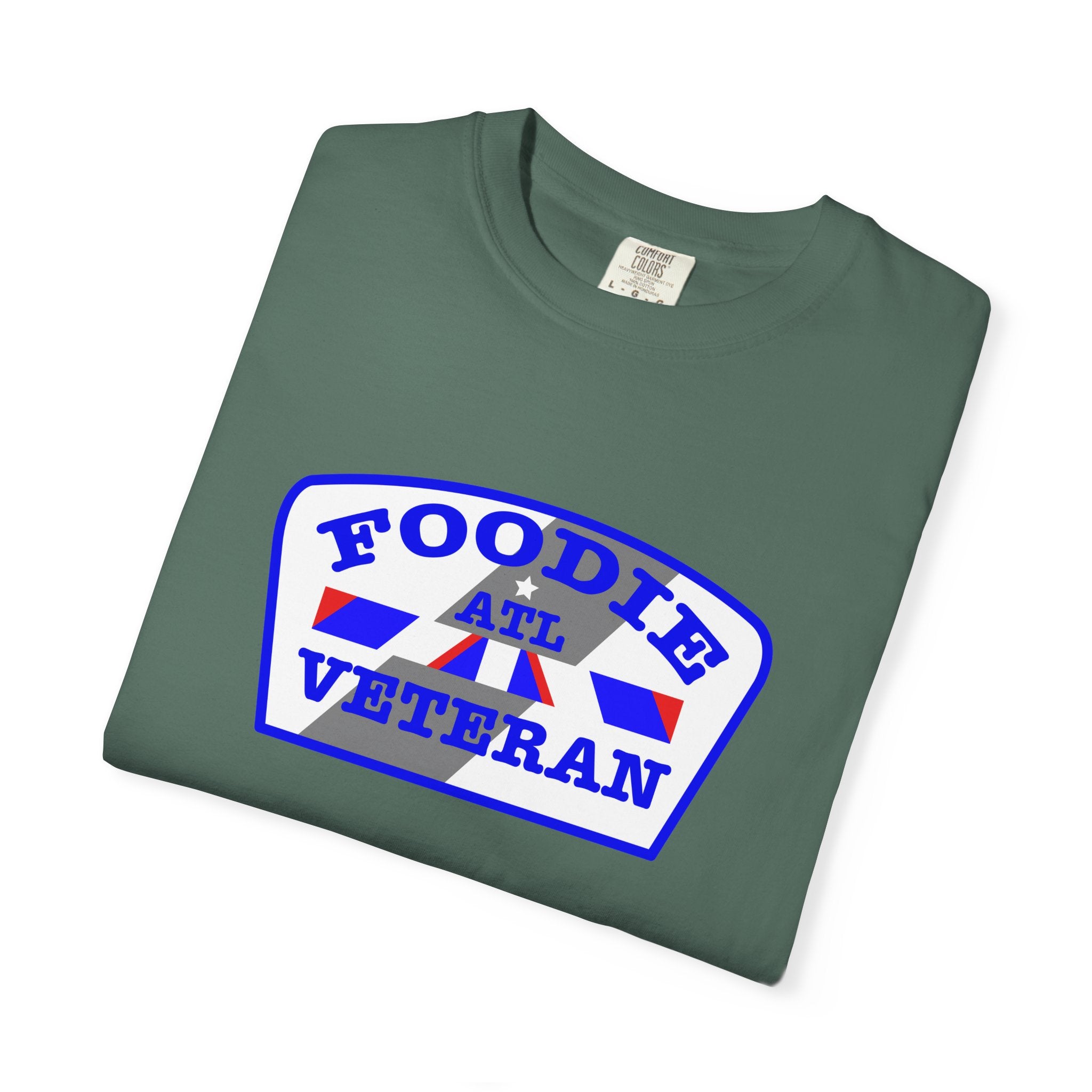 L.O.E.F Foodie Veteran ATL Unisex Tee Shirt (Blue)