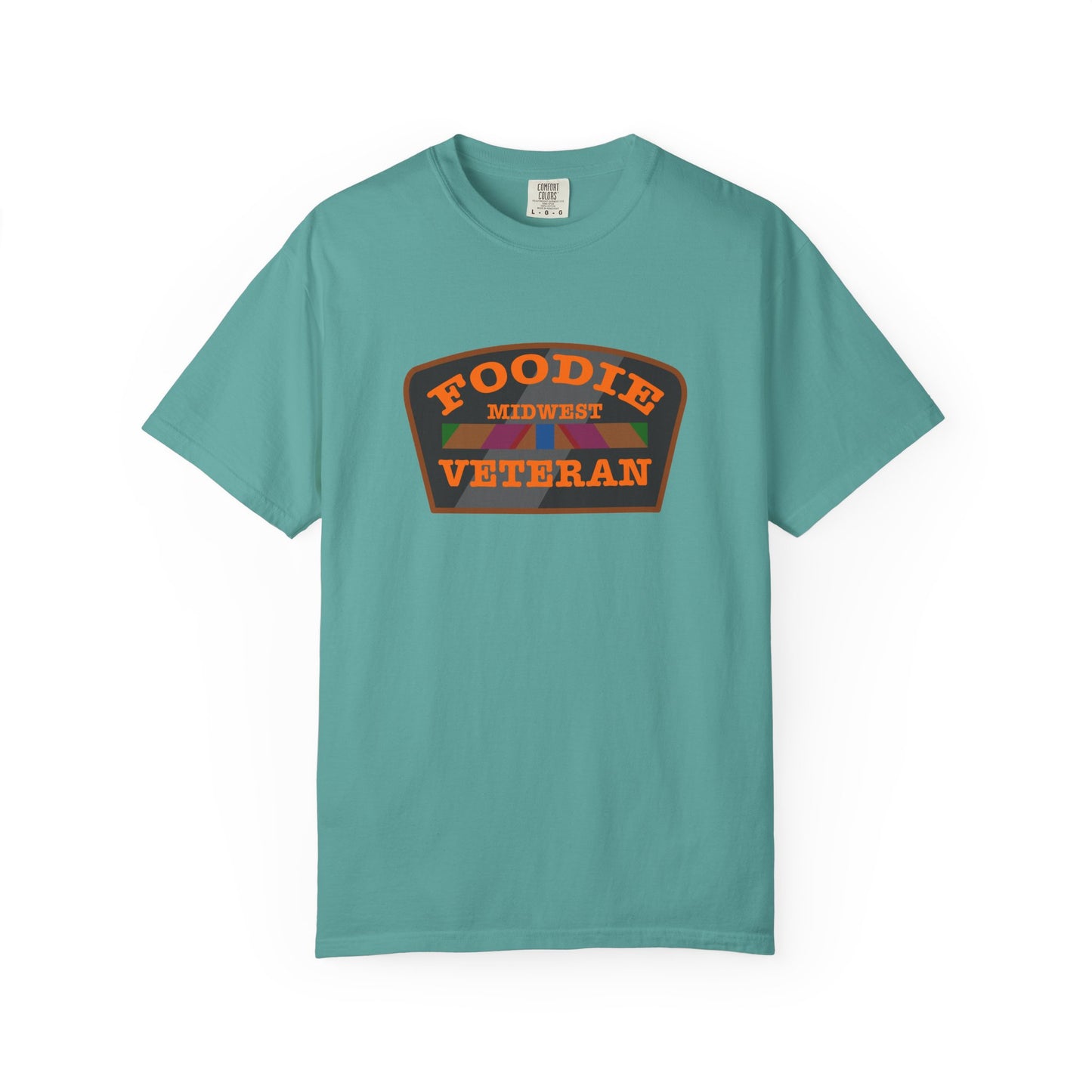 L.O.E.F Foodie Veteran MIDWEST Unisex Tee Shirt (Orange)