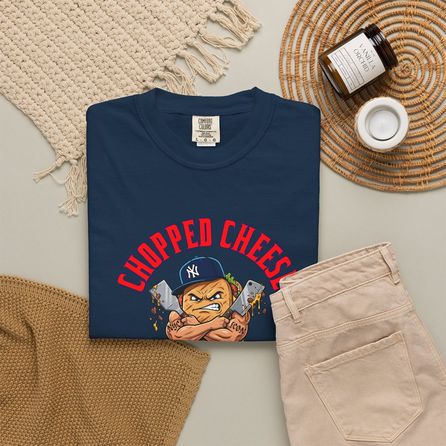 L.O.E.F Mafia Chopped Cheese Unisex Tee Shirt (Red)