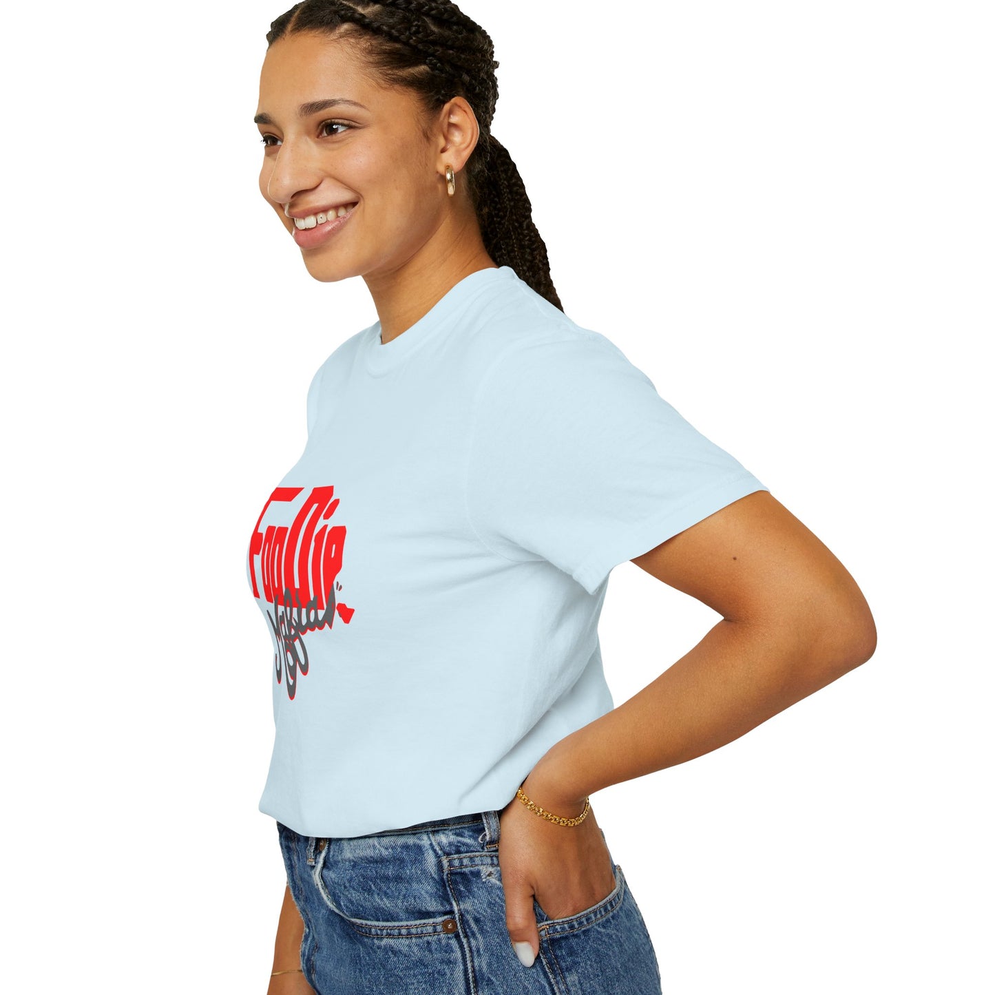 L.O.E.F Red Foodie Mafia Unisex Tee Shirt (Dark Grey)