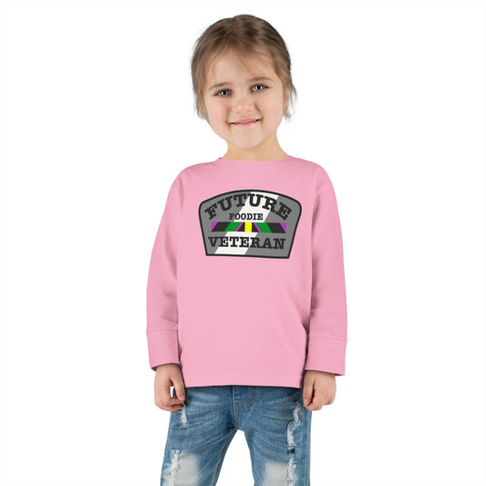 L.O.E.F Future Foodie Veteran Toddler Long Sleeve Tee (Gray)