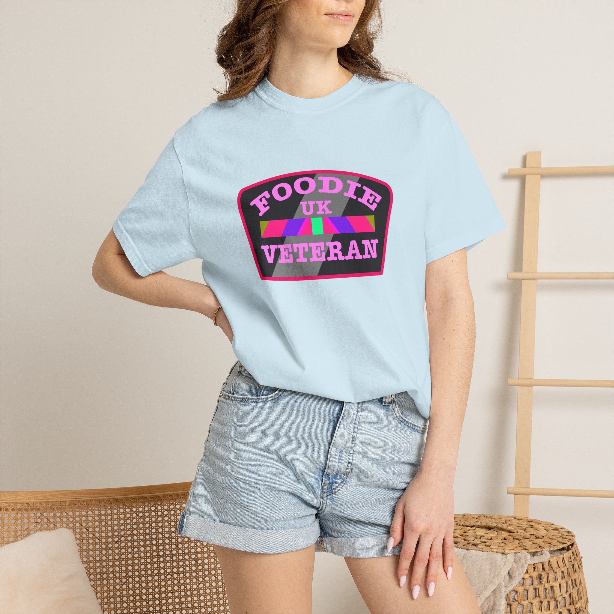 L.O.E.F Foodie Veteran UK Unisex Tee Shirt (Pink)