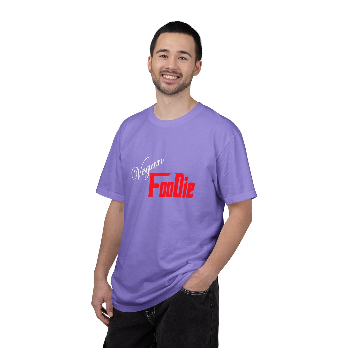 L.O.E.F Unisex Vegan Foodie Tee Shirt (Fiery Red)