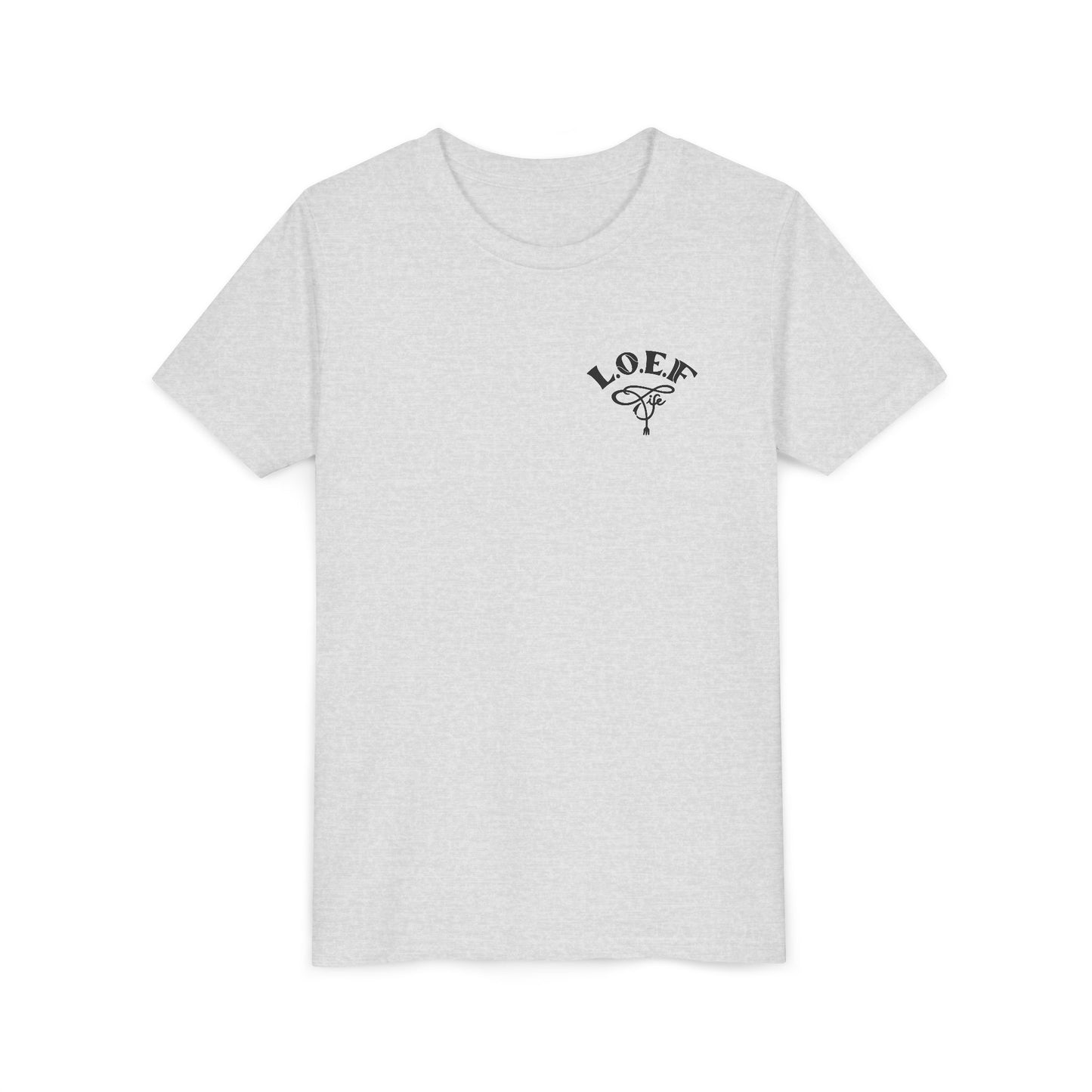 L.O.E.F Foodie 4Life Young Short Sleeve Tee (Fuchsia)