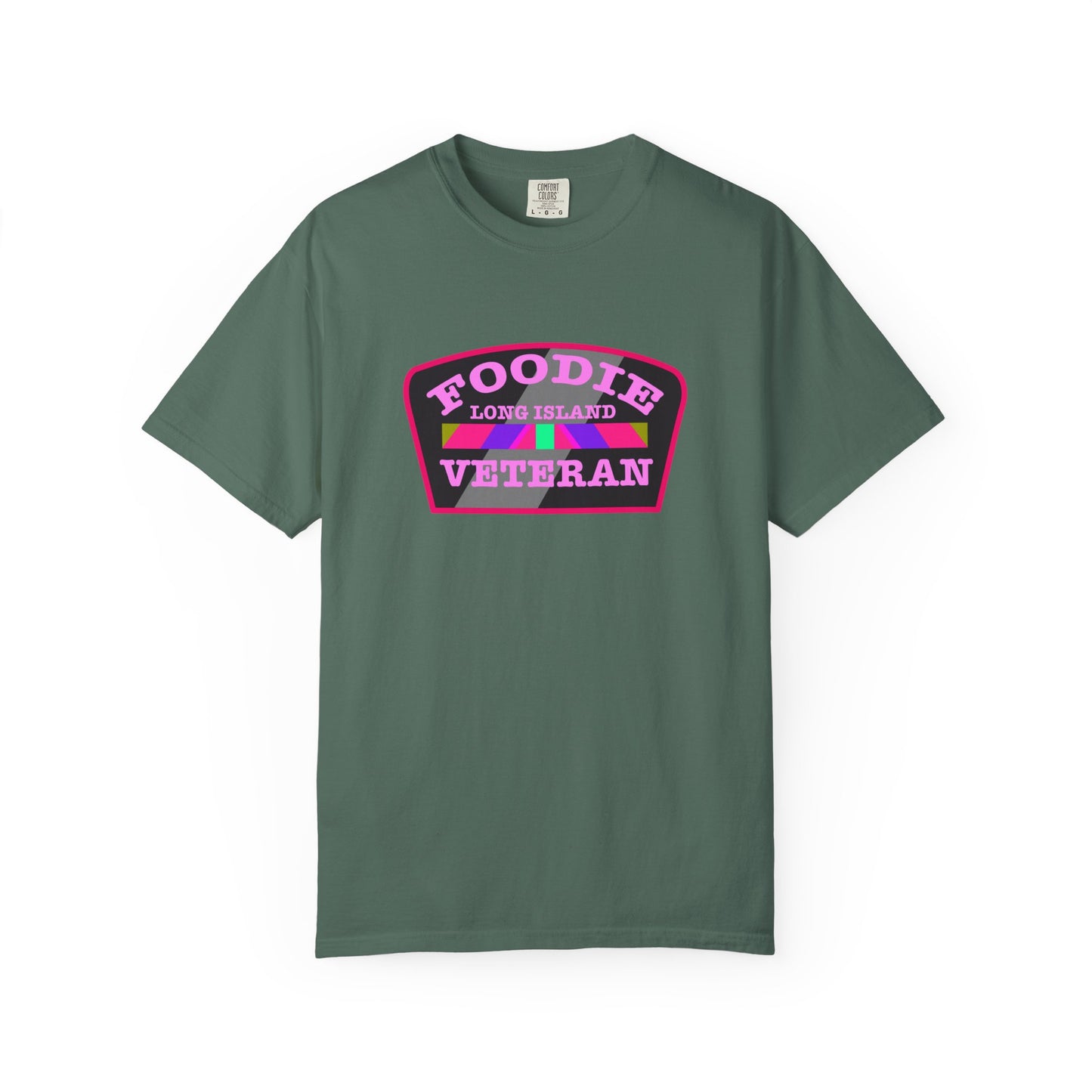 L.O.E.F Foodie Veteran Long Island Unisex Tee Shirt (Pink)